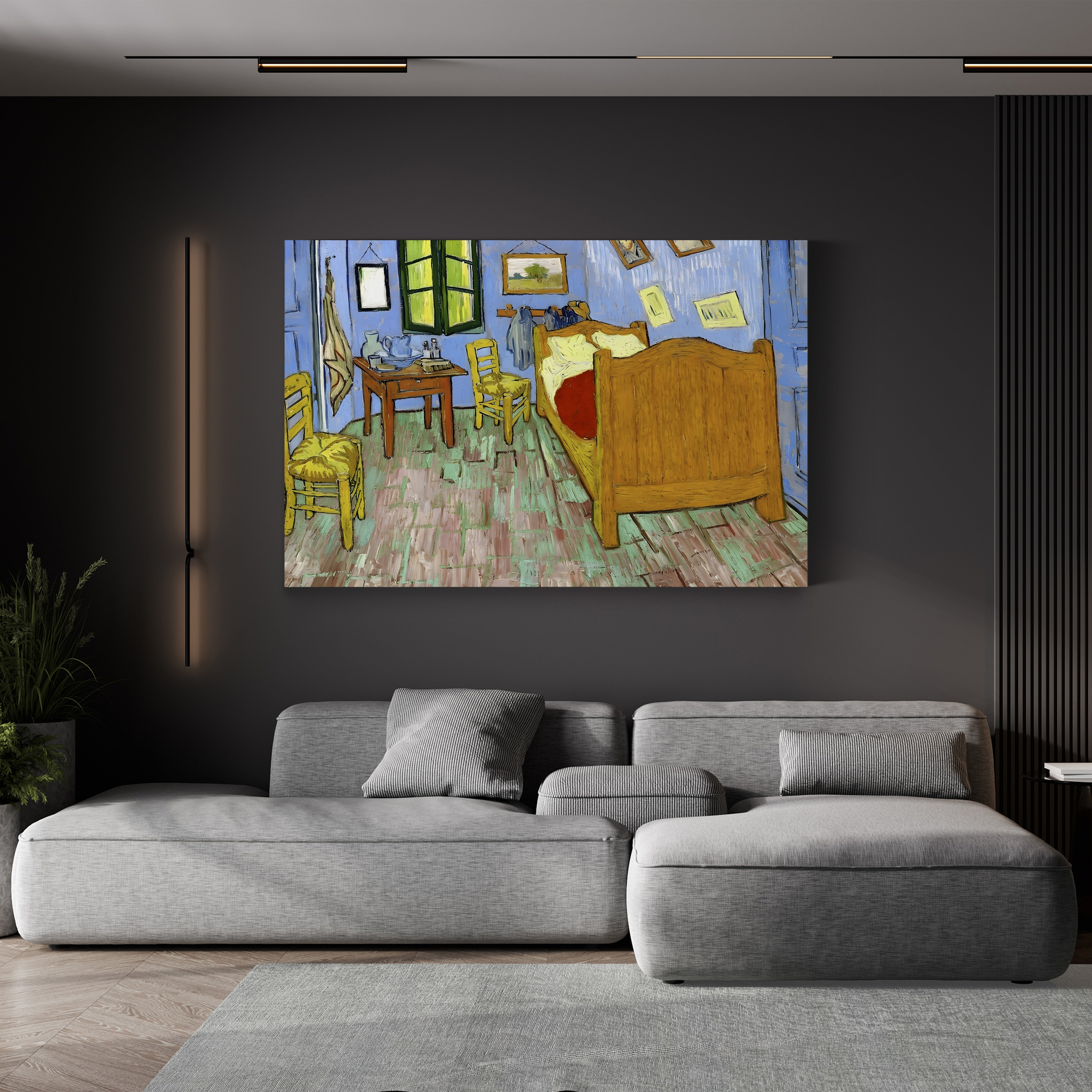 The Bedroom, 1888 – Vincent van Gogh Wall Art | Post-Impressionist Interior Canvas Print