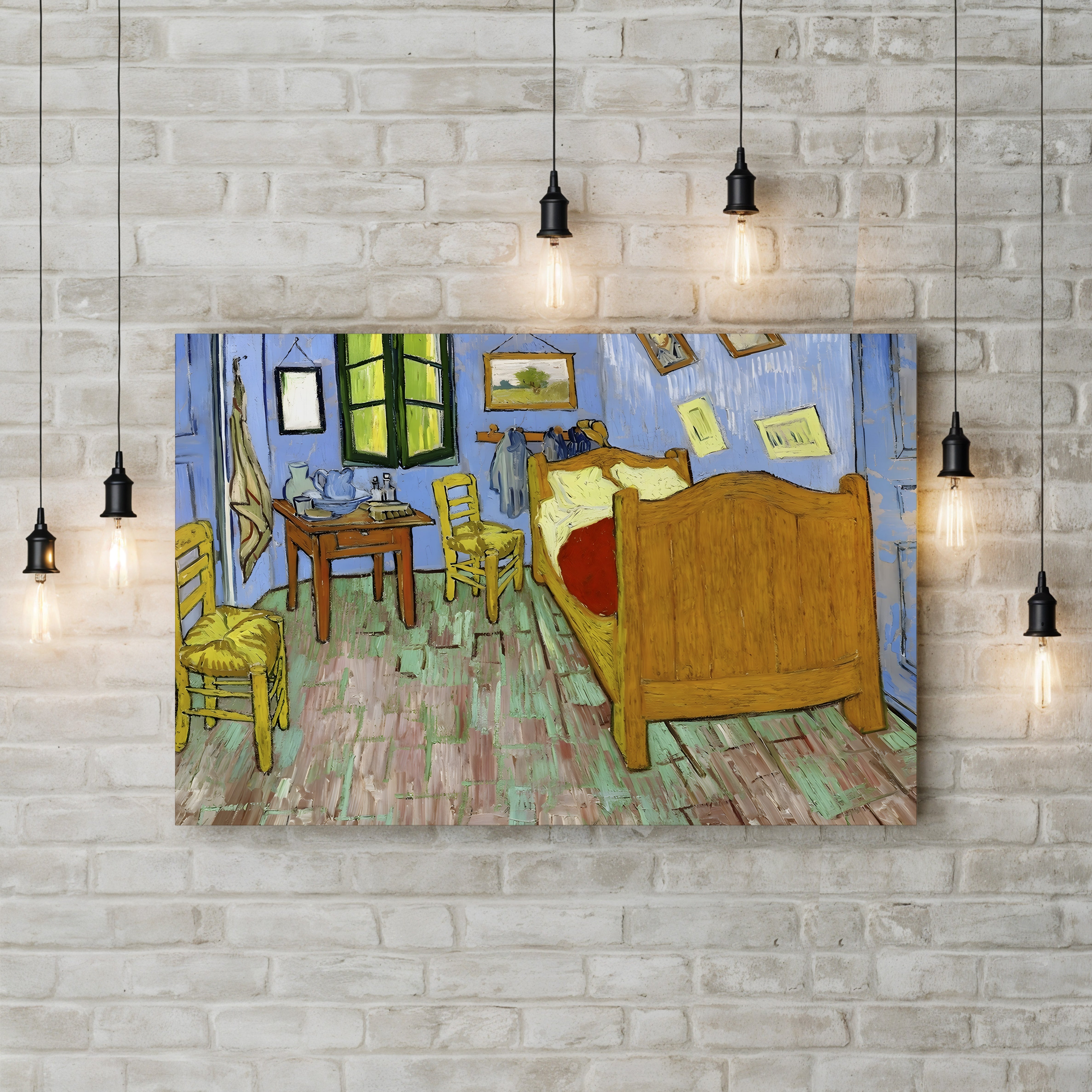 The Bedroom, 1888 – Vincent van Gogh Wall Art | Post-Impressionist Interior Canvas Print