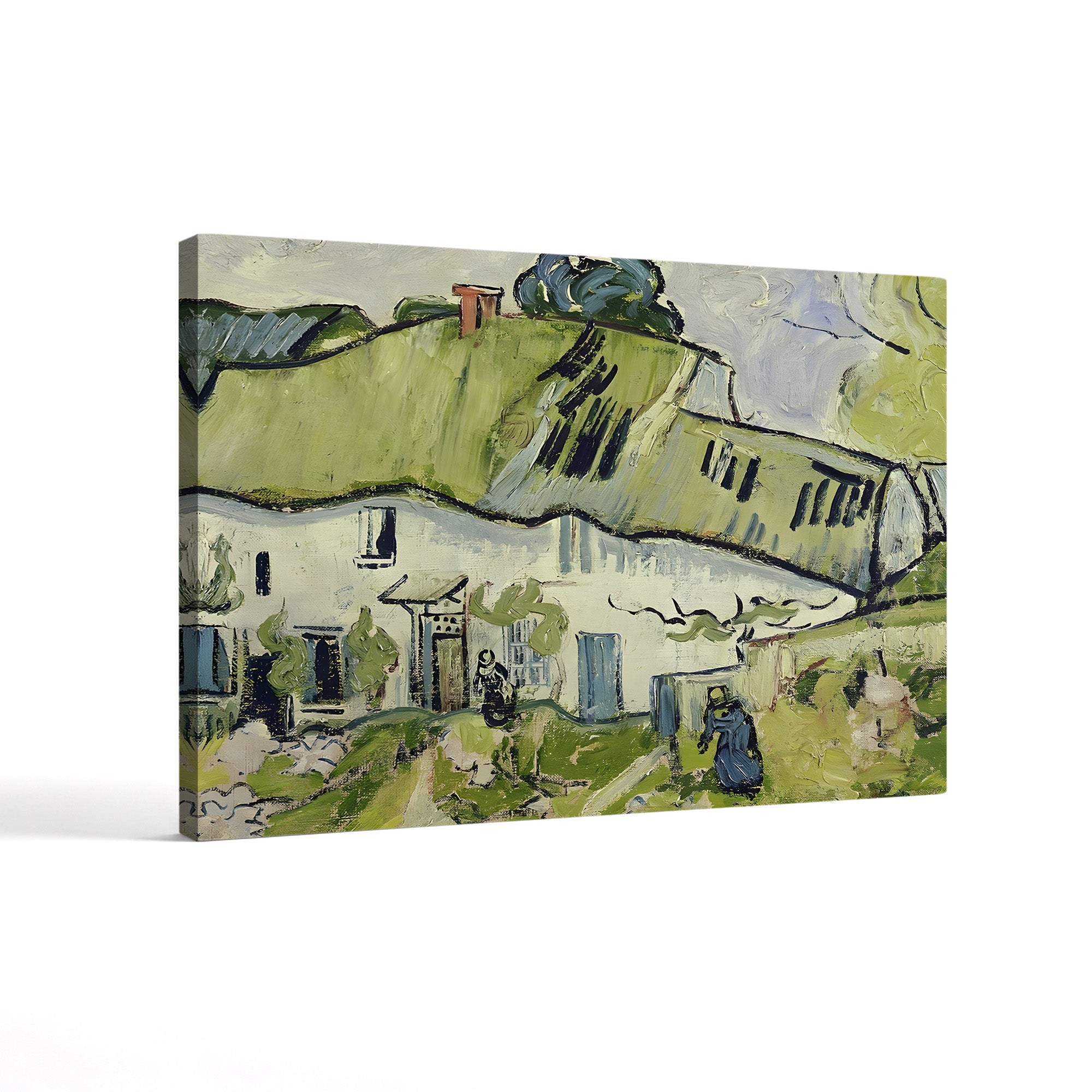 The Farm in Summer, 1890 – Vincent van Gogh Wall Art | Post-Impressionist Auvers Landscape Canvas Print