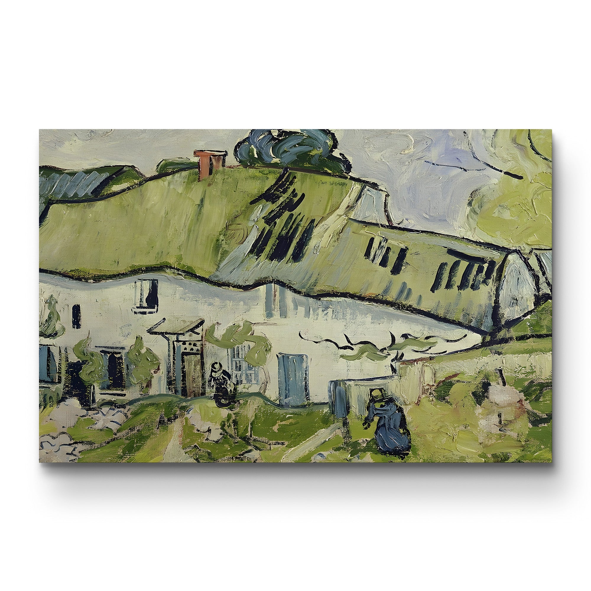 The Farm in Summer, 1890 – Vincent van Gogh Wall Art | Post-Impressionist Auvers Landscape Canvas Print