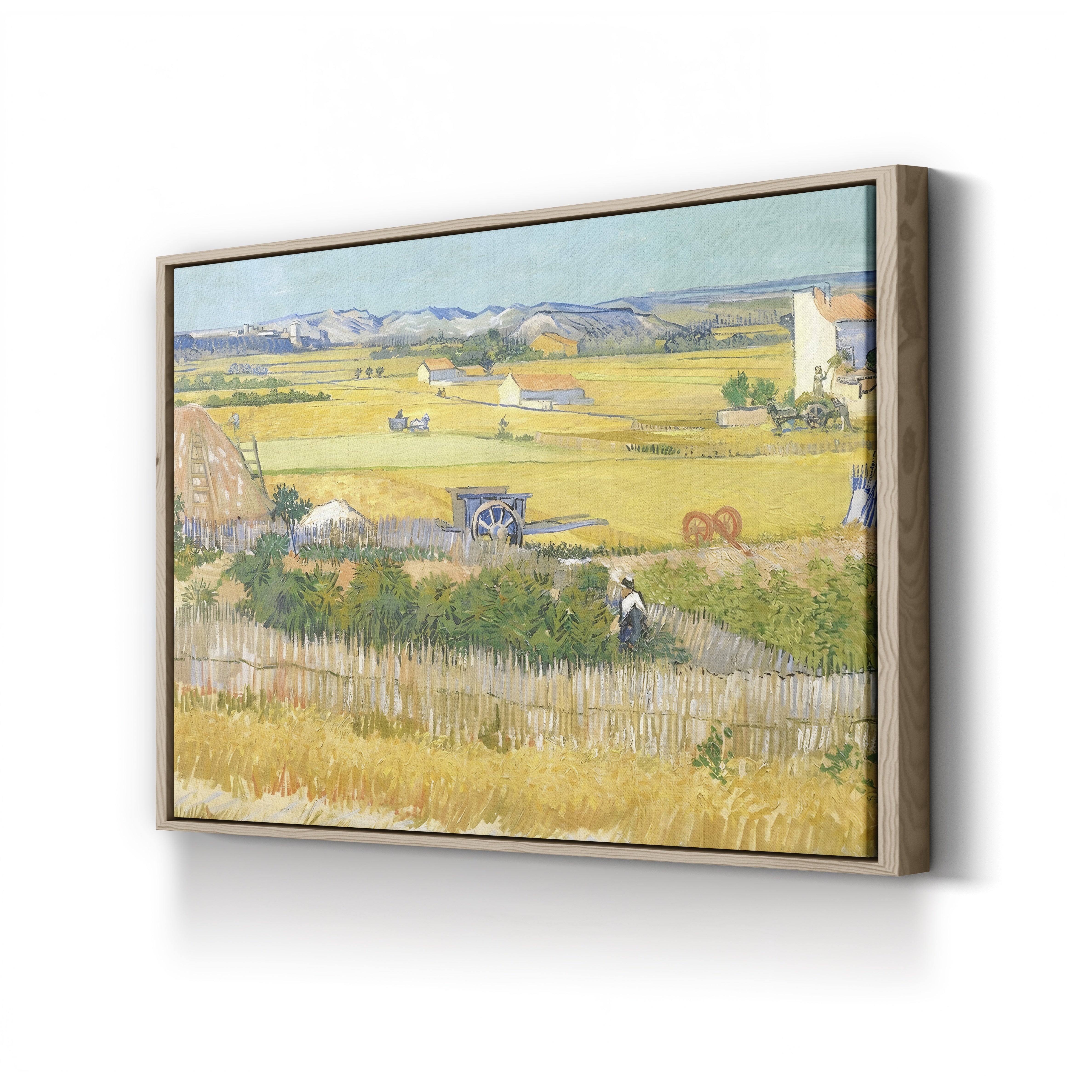 The Harvest, 1888 – Vincent van Gogh Wall Art | Post-Impressionist Arles Landscape Canvas Print