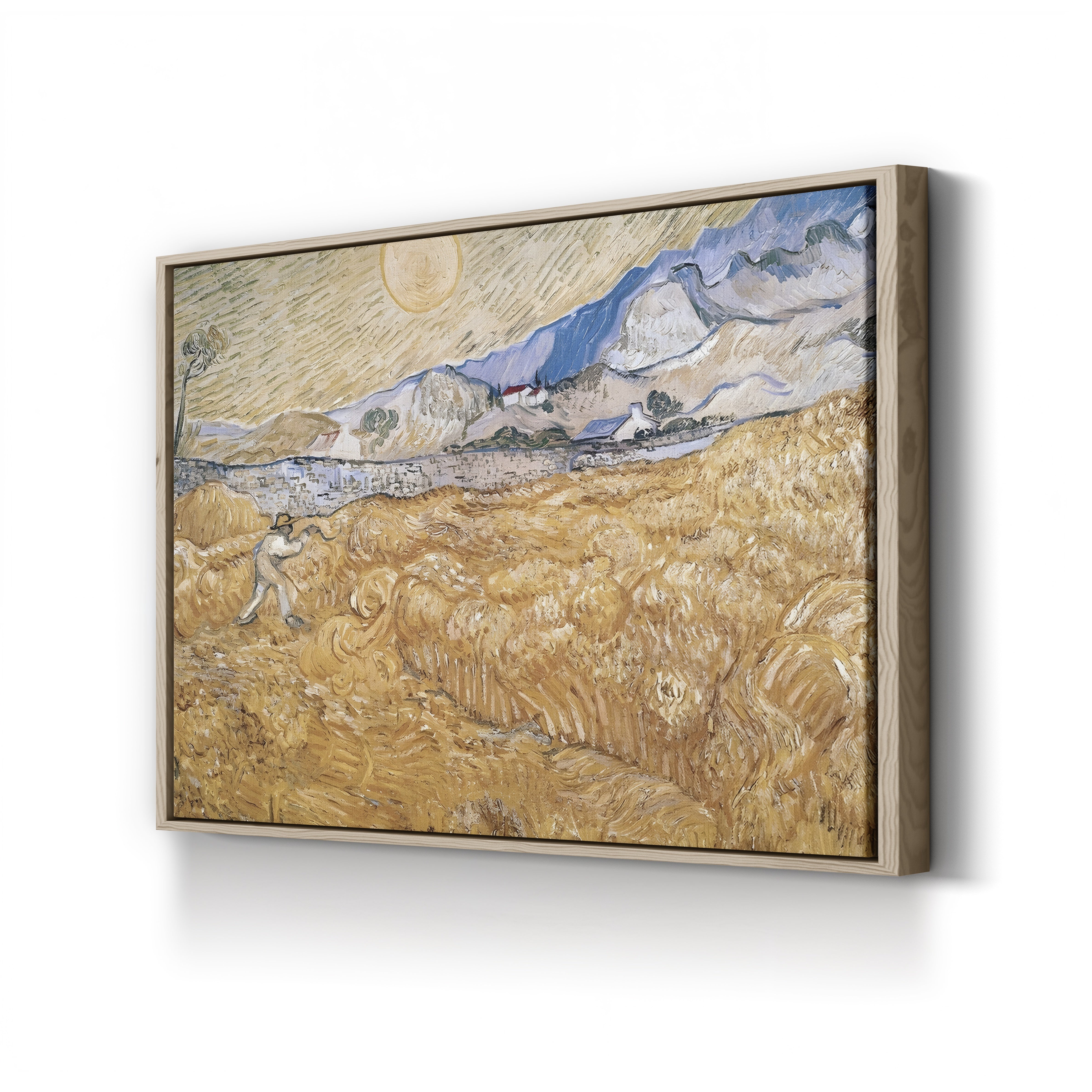 The Harvester, 1889 – Vincent van Gogh Wall Art | Post-Impressionist Figure Landscape Canvas Print