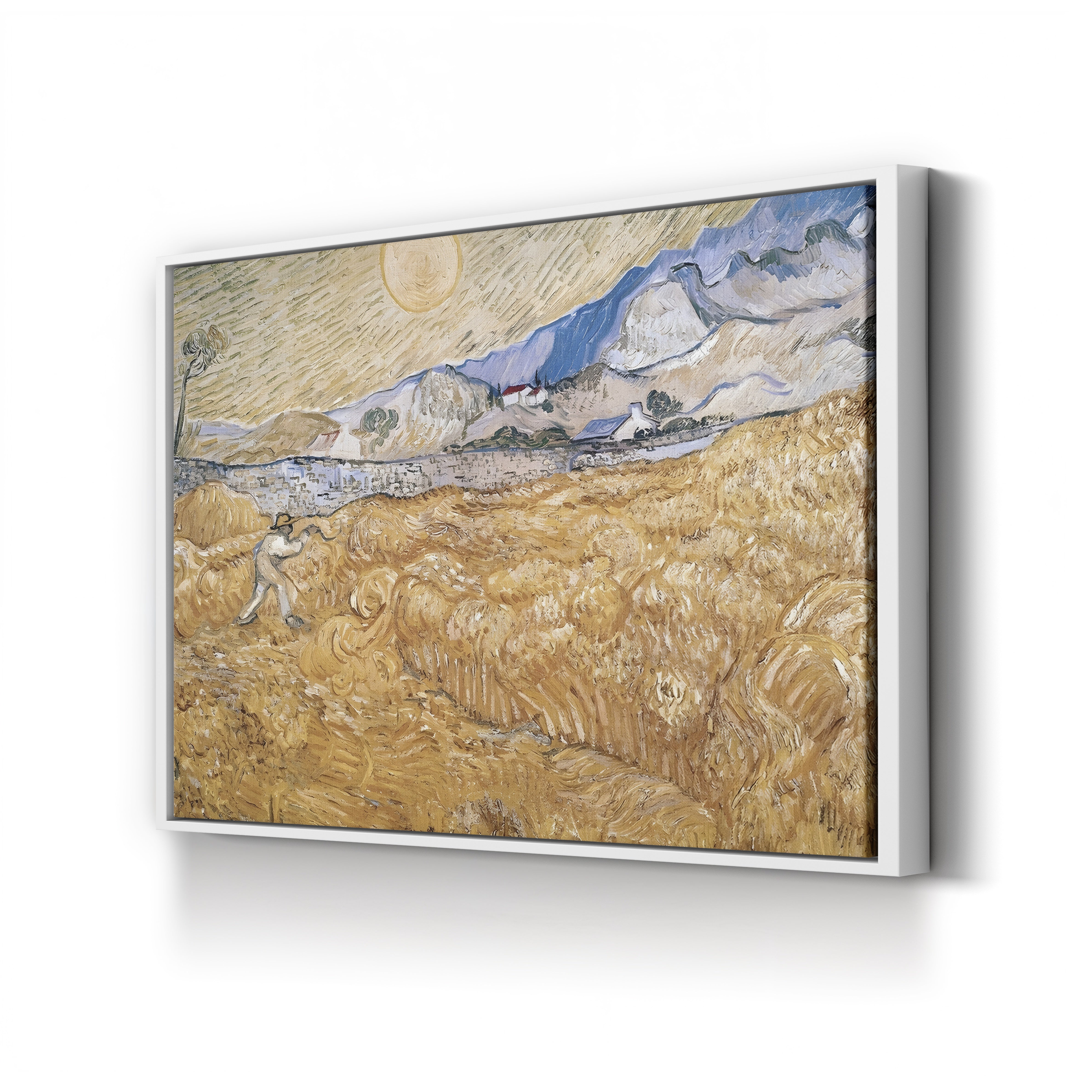 The Harvester, 1889 – Vincent van Gogh Wall Art | Post-Impressionist Figure Landscape Canvas Print