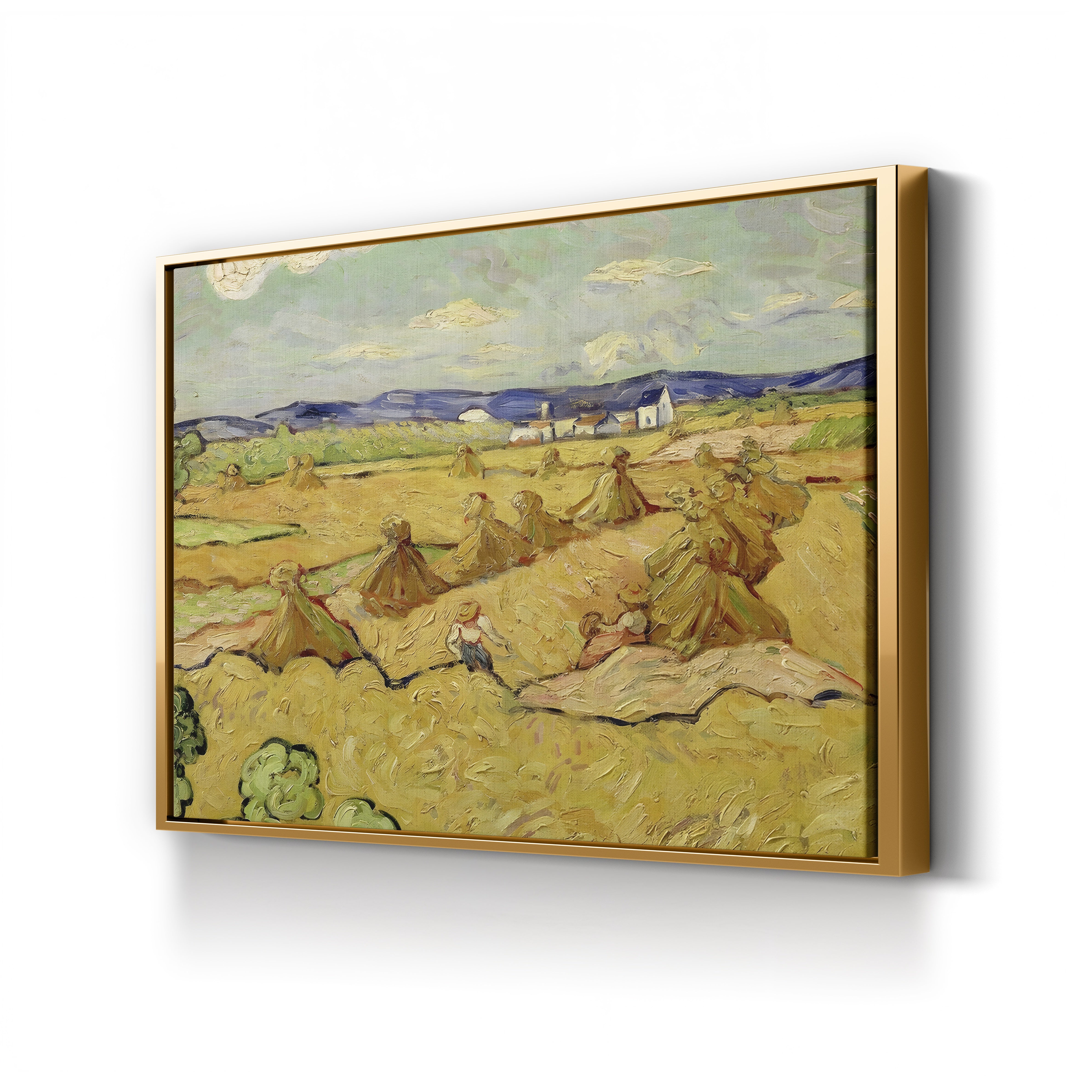 The Haystacks – Vincent van Gogh Wall Art | Post-Impressionist Harvest Landscape Canvas Print