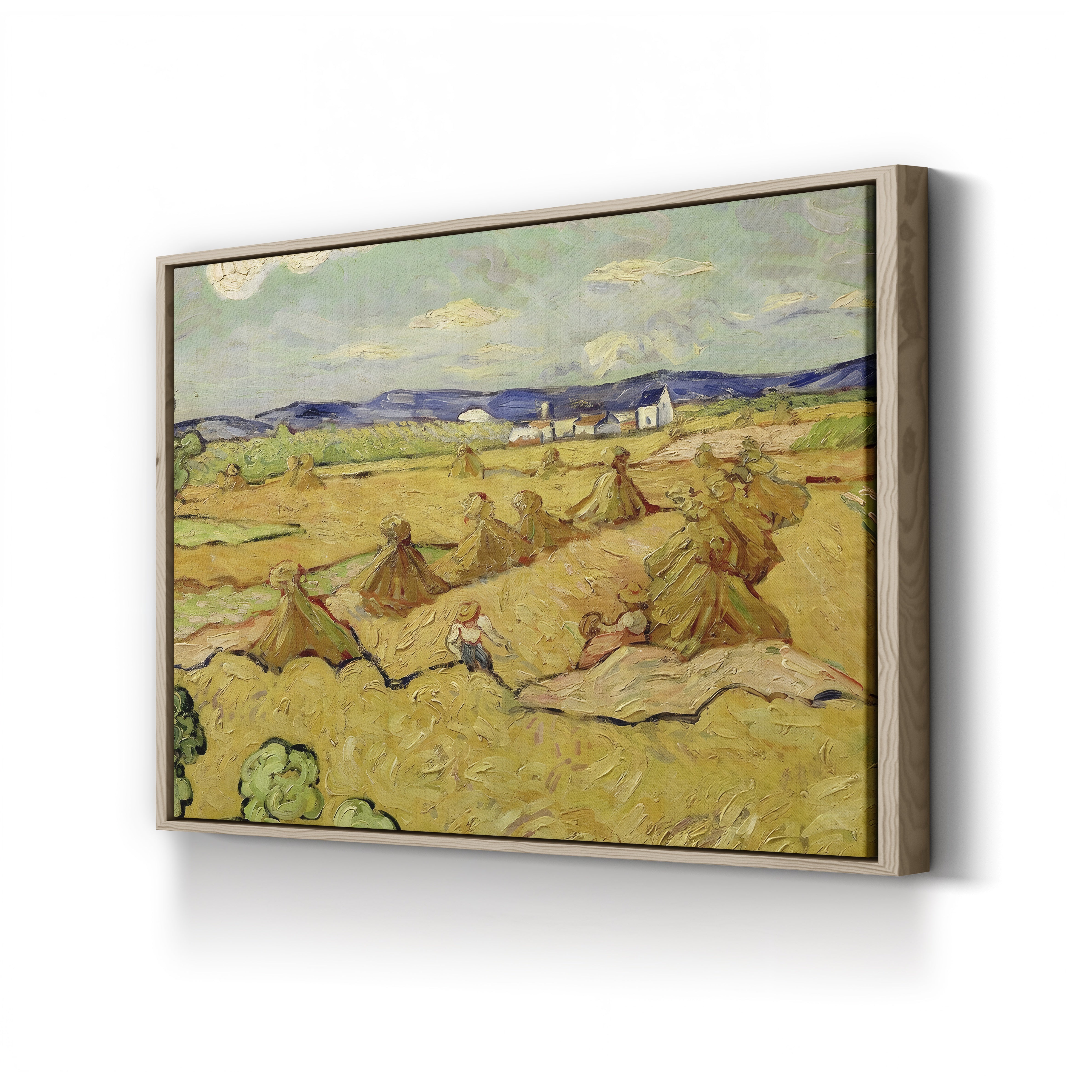 The Haystacks – Vincent van Gogh Wall Art | Post-Impressionist Harvest Landscape Canvas Print