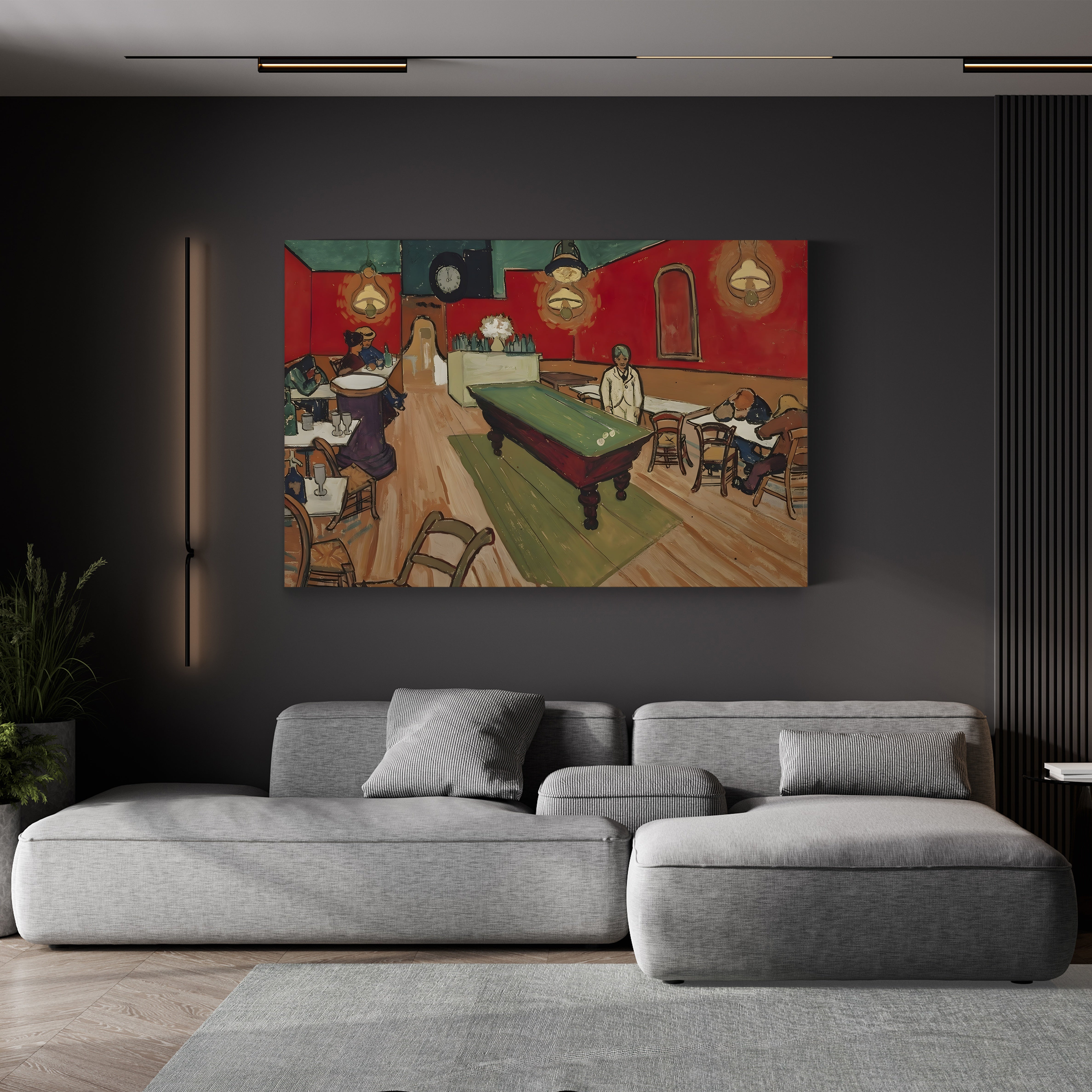 The Night Café in Arles, 1888 – Vincent van Gogh Wall Art | Post-Impressionist Interior Canvas Print