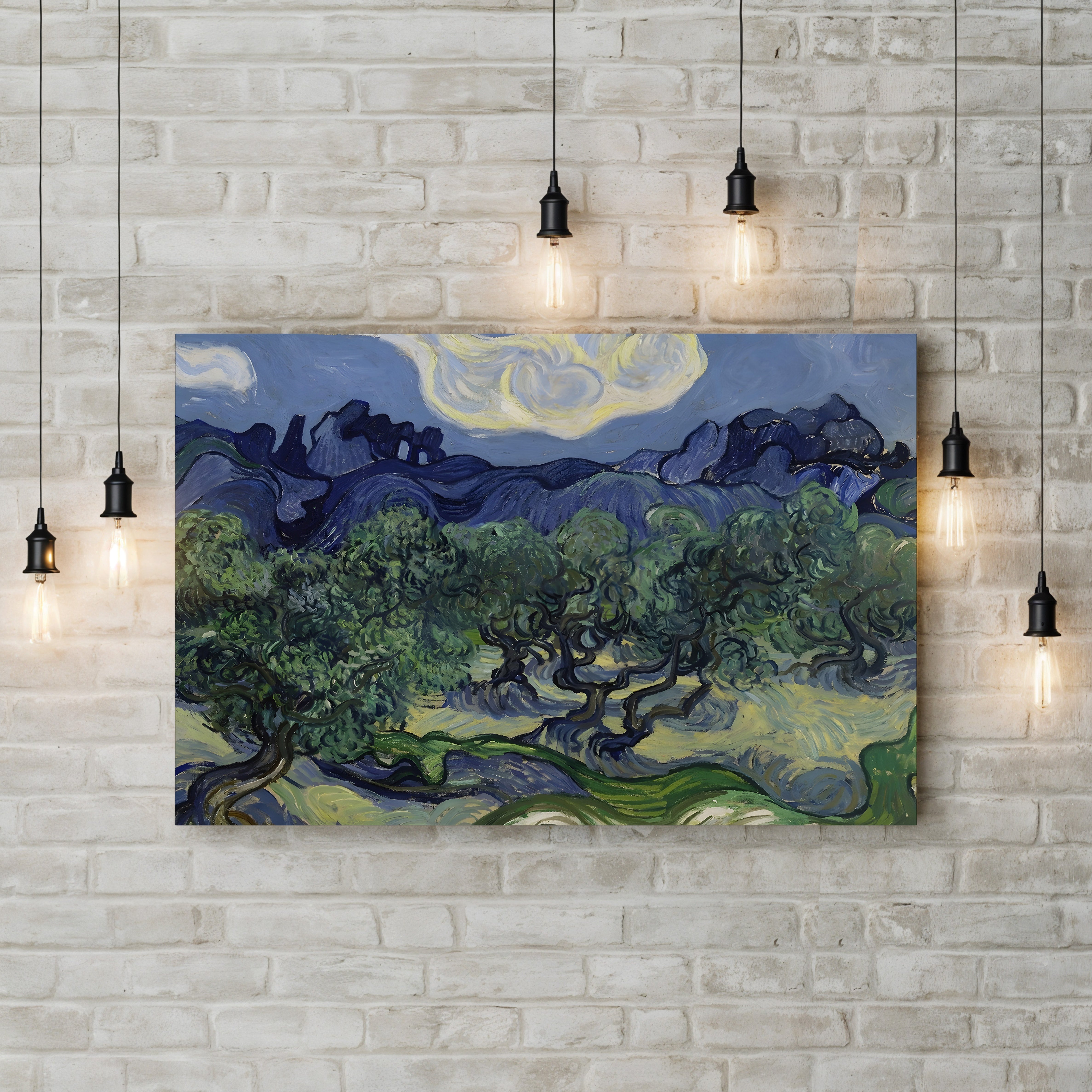 The Olive Trees, 1889 – Vincent van Gogh Wall Art | Post-Impressionist Saint-Rémy Landscape Canvas Print