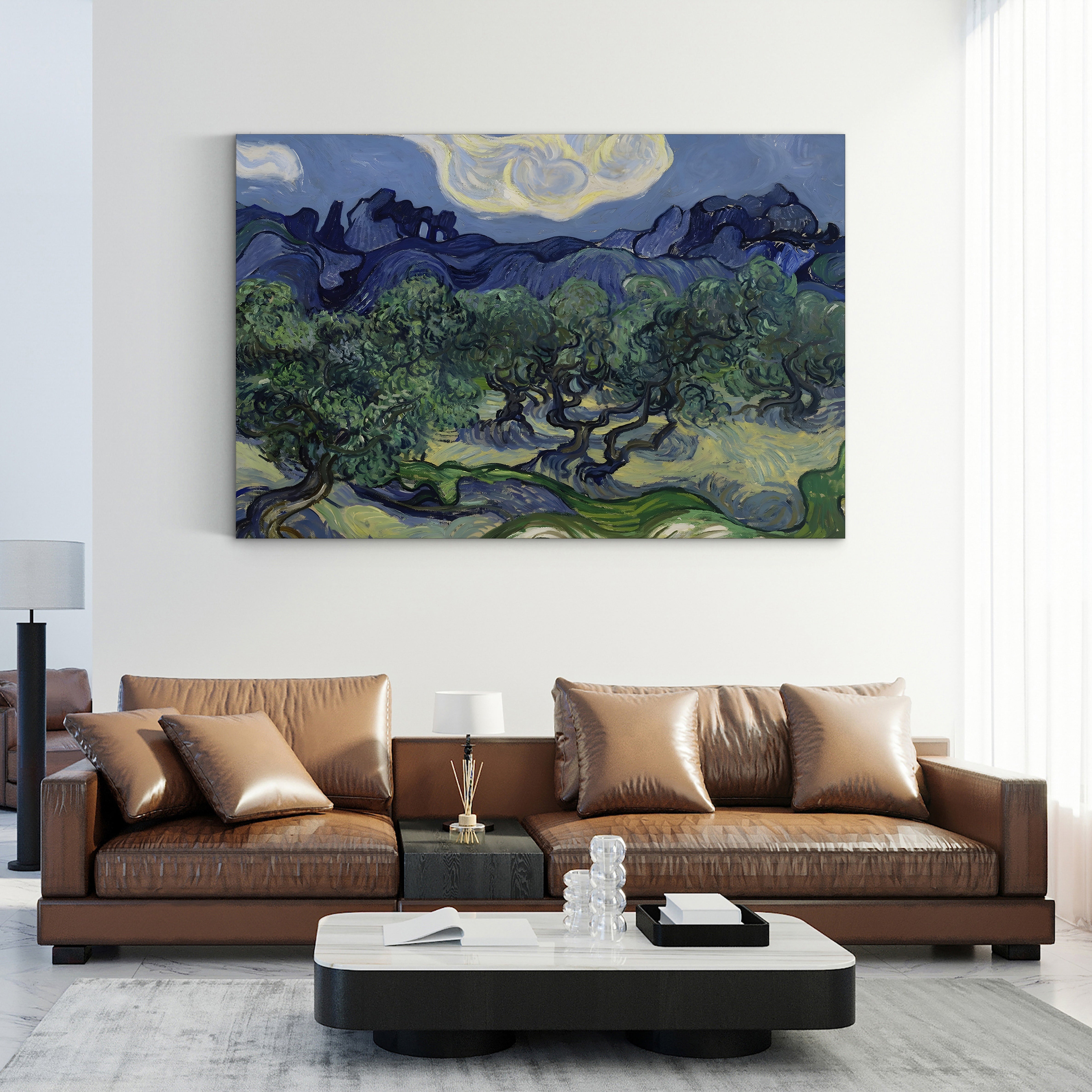 The Olive Trees, 1889 – Vincent van Gogh Wall Art | Post-Impressionist Saint-Rémy Landscape Canvas Print