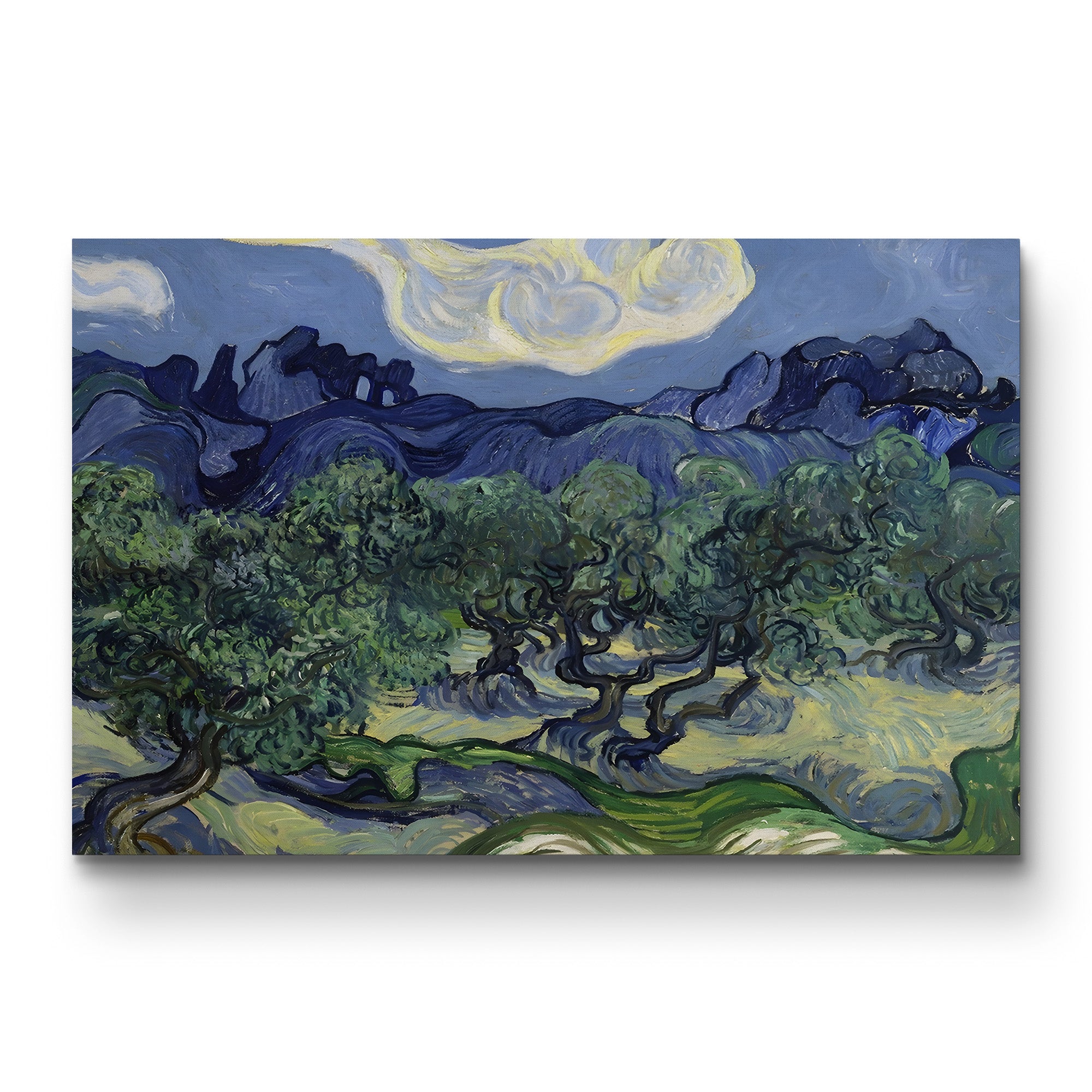 The Olive Trees, 1889 – Vincent van Gogh Wall Art | Post-Impressionist Saint-Rémy Landscape Canvas Print