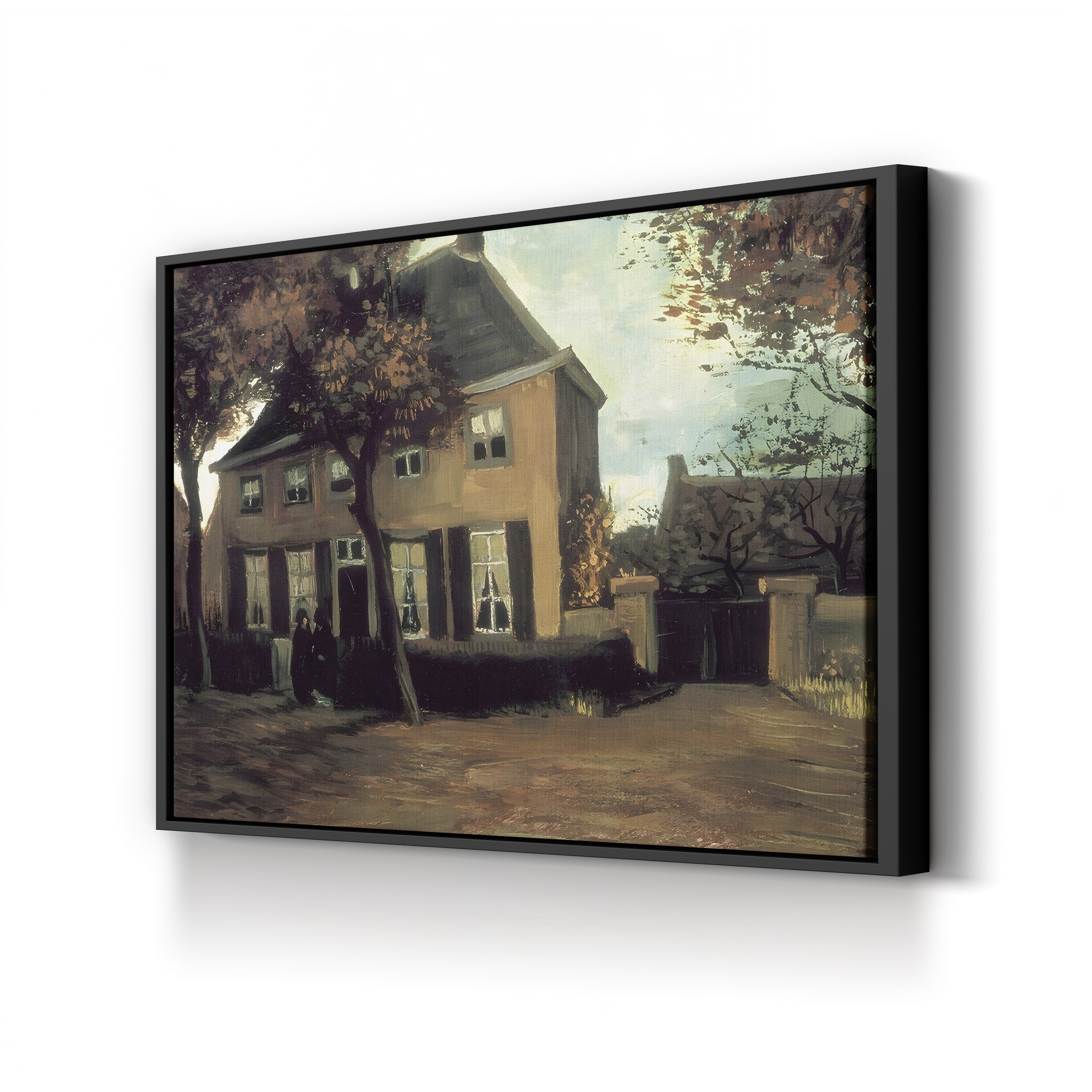 The Parish House of Nuenen, 1885 – Vincent van Gogh Wall Art | Dutch Realist Architecture Canvas Print