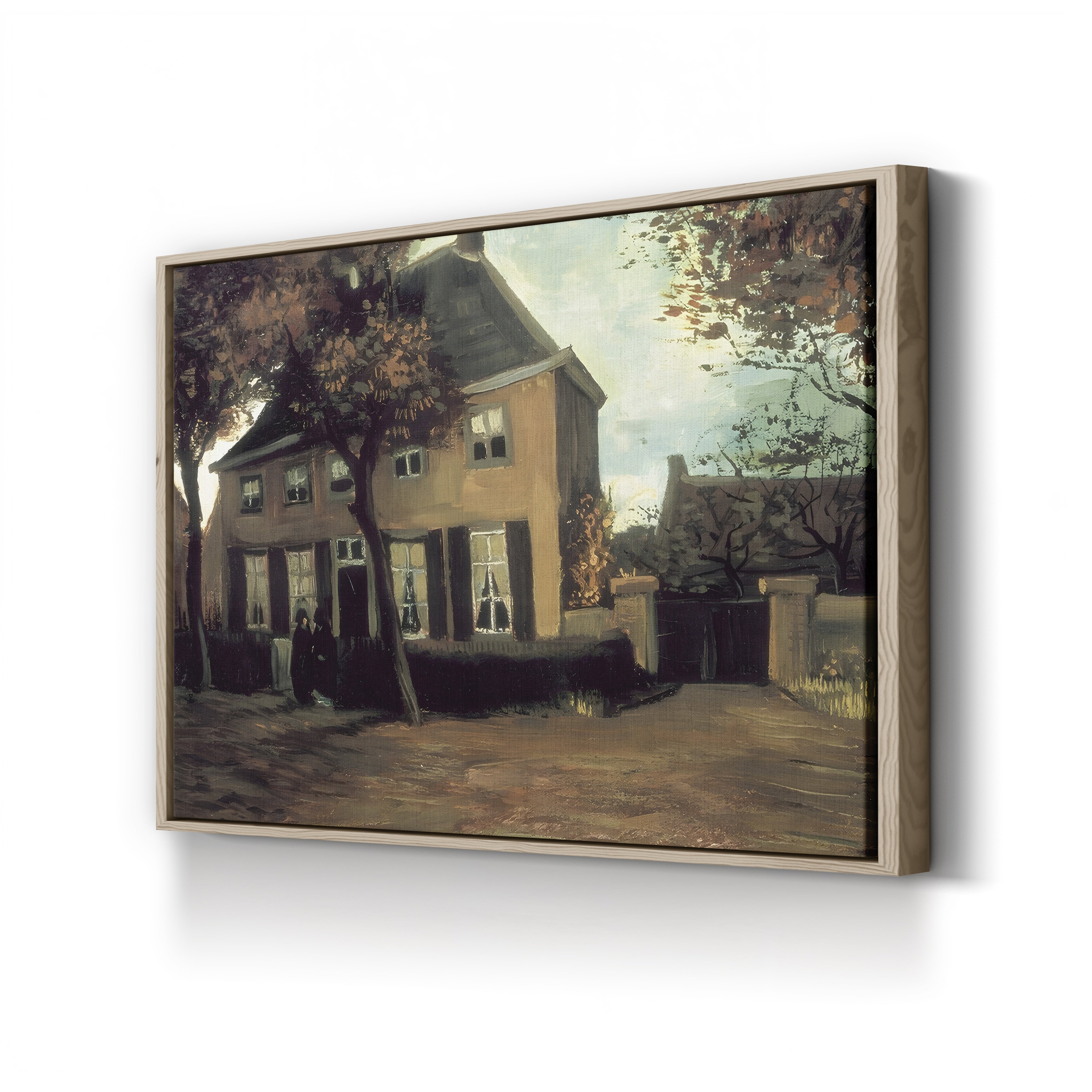 The Parish House of Nuenen, 1885 – Vincent van Gogh Wall Art | Dutch Realist Architecture Canvas Print