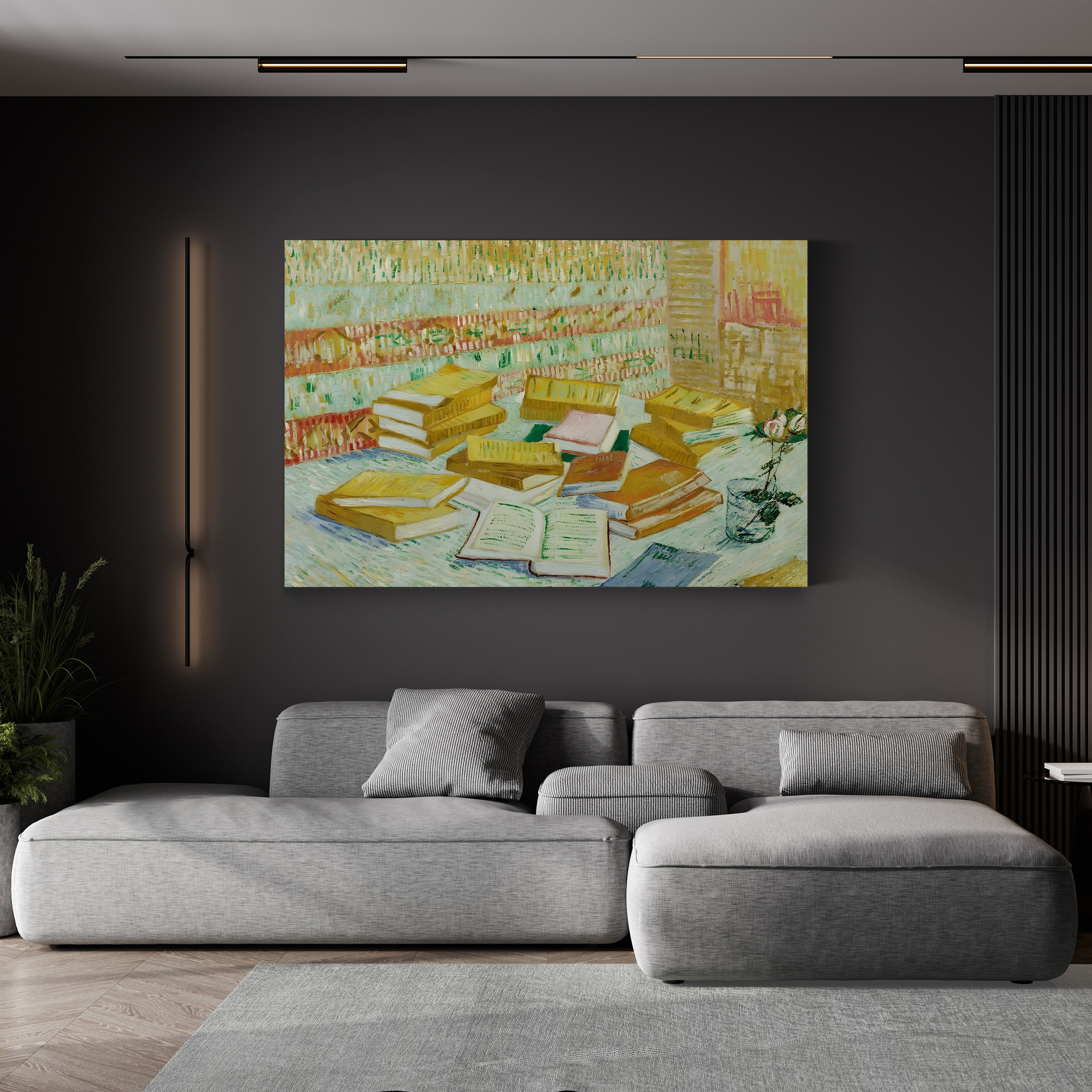 The Parisian Novels (The Yellow Books), 1887 – Vincent van Gogh Wall Art | Post-Impressionist Still Life Canvas Print
