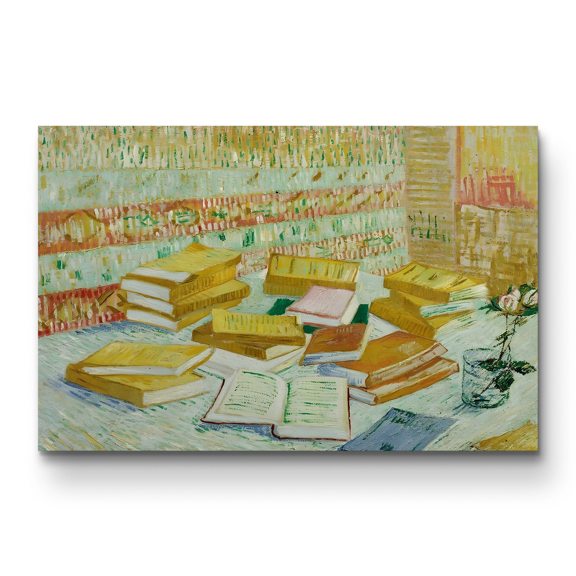 The Parisian Novels (The Yellow Books), 1887 – Vincent van Gogh Wall Art | Post-Impressionist Still Life Canvas Print