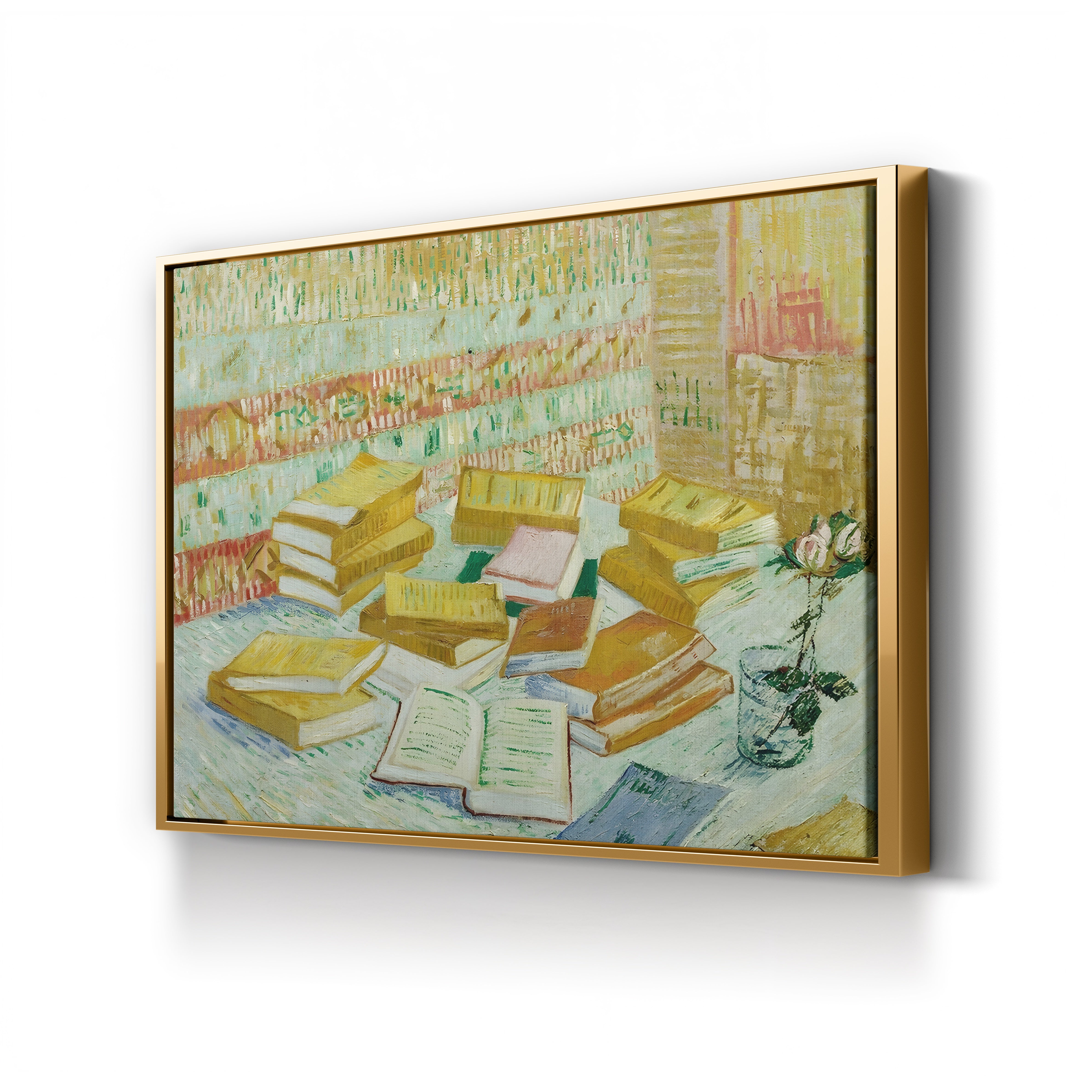 The Parisian Novels (The Yellow Books), 1887 – Vincent van Gogh Wall Art | Post-Impressionist Still Life Canvas Print