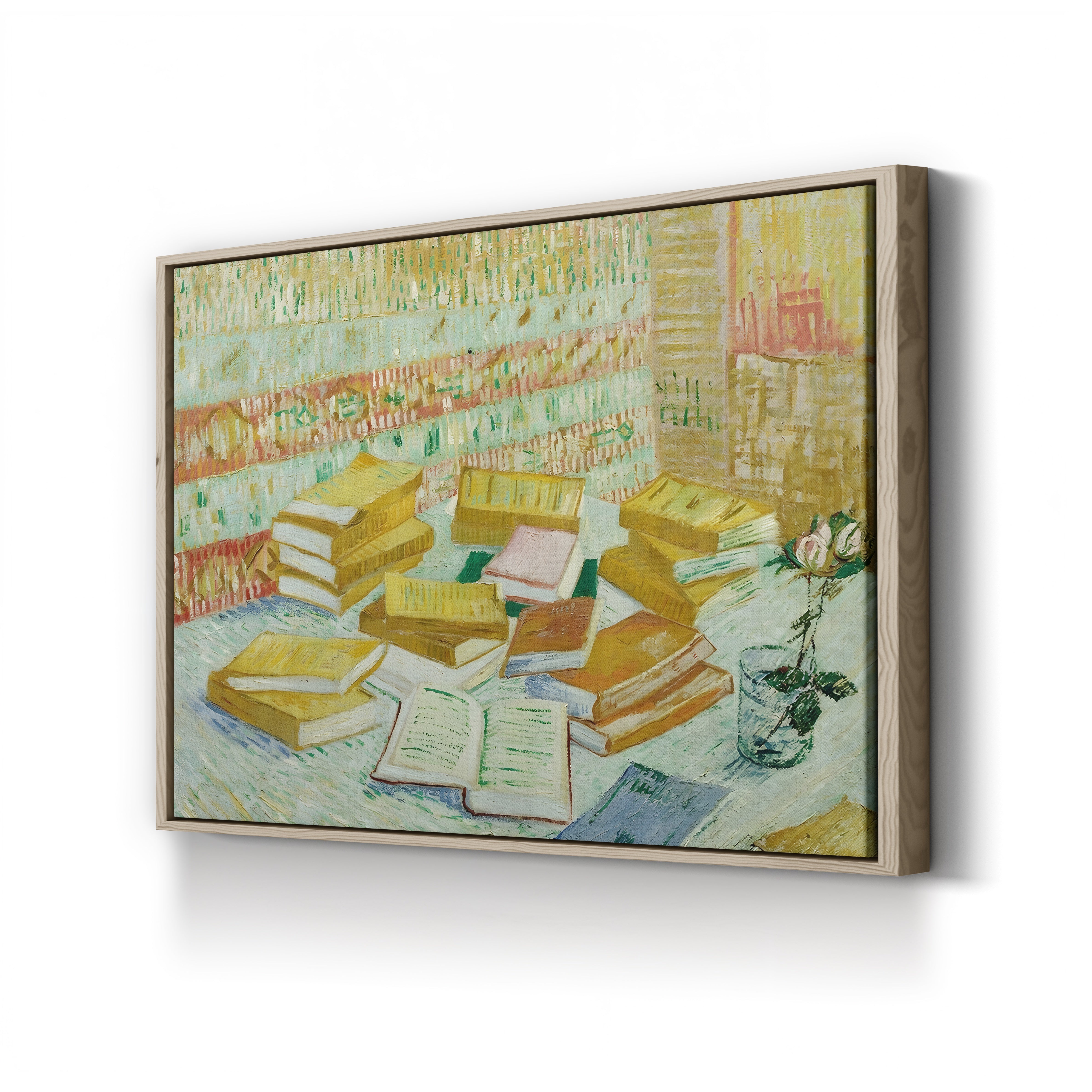 The Parisian Novels (The Yellow Books), 1887 – Vincent van Gogh Wall Art | Post-Impressionist Still Life Canvas Print
