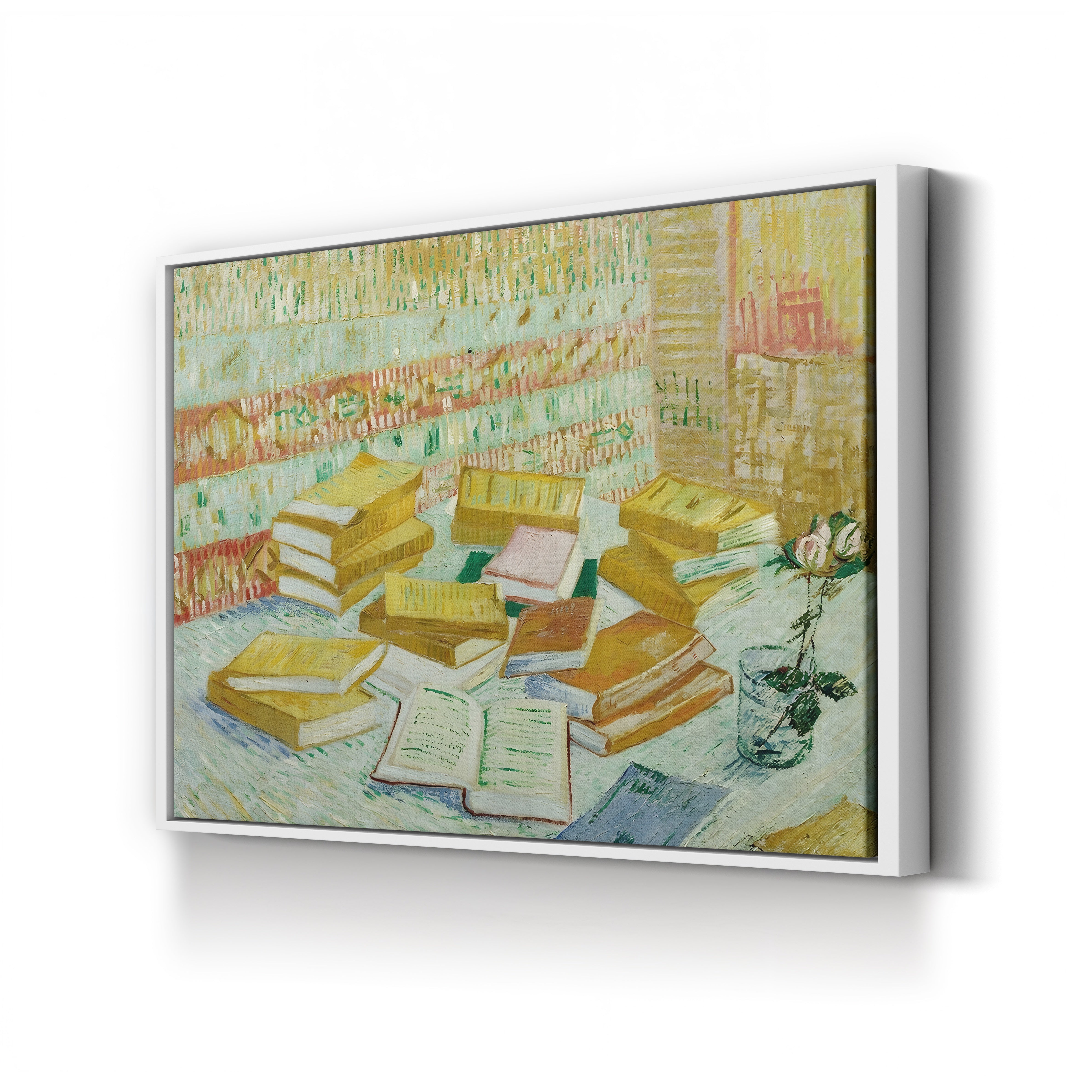 The Parisian Novels (The Yellow Books), 1887 – Vincent van Gogh Wall Art | Post-Impressionist Still Life Canvas Print