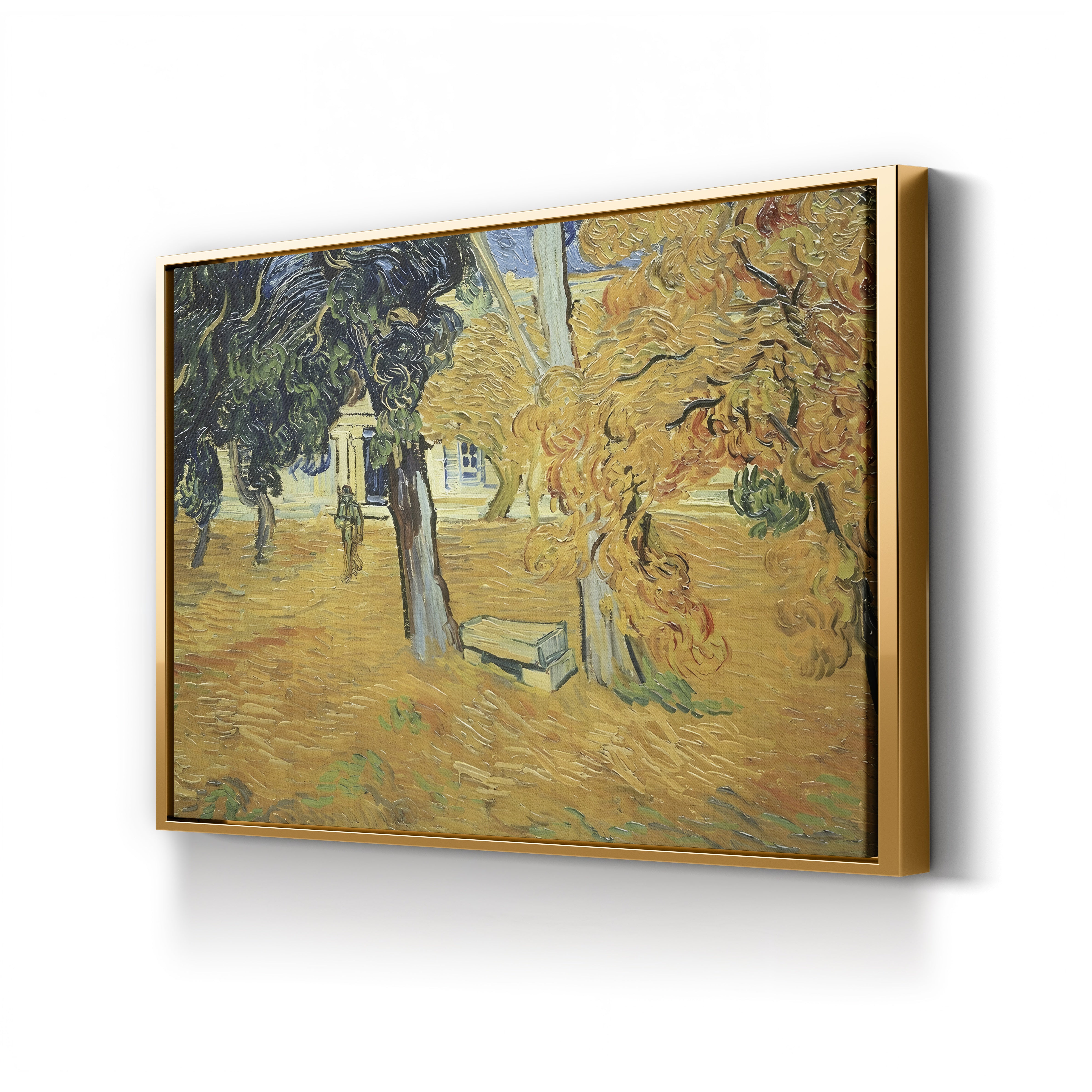 The Park at St. Paul's Hospital, St-Rémy, 1889 – Vincent van Gogh Wall Art | Post-Impressionist Garden Canvas Print