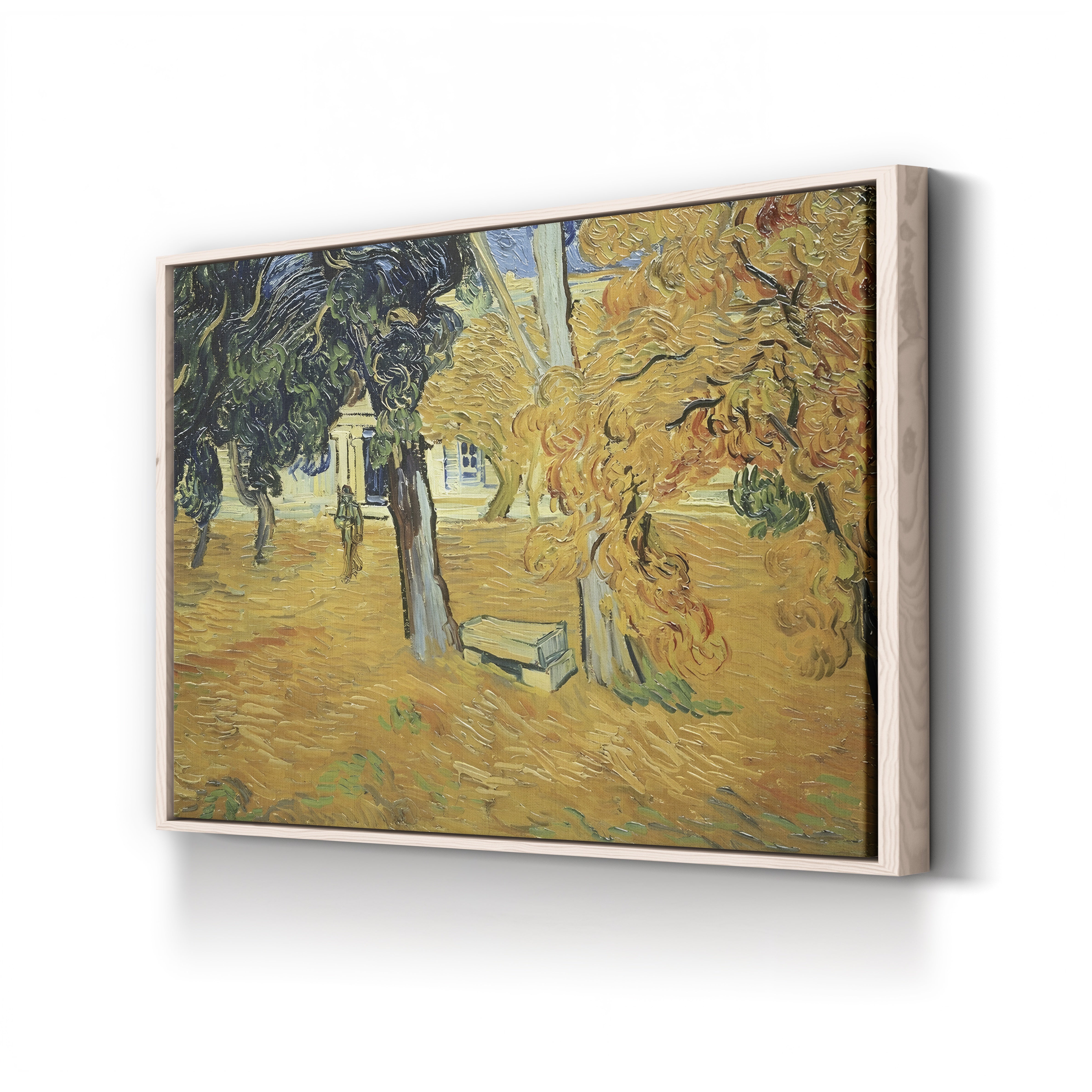 The Park at St. Paul's Hospital, St-Rémy, 1889 – Vincent van Gogh Wall Art | Post-Impressionist Garden Canvas Print
