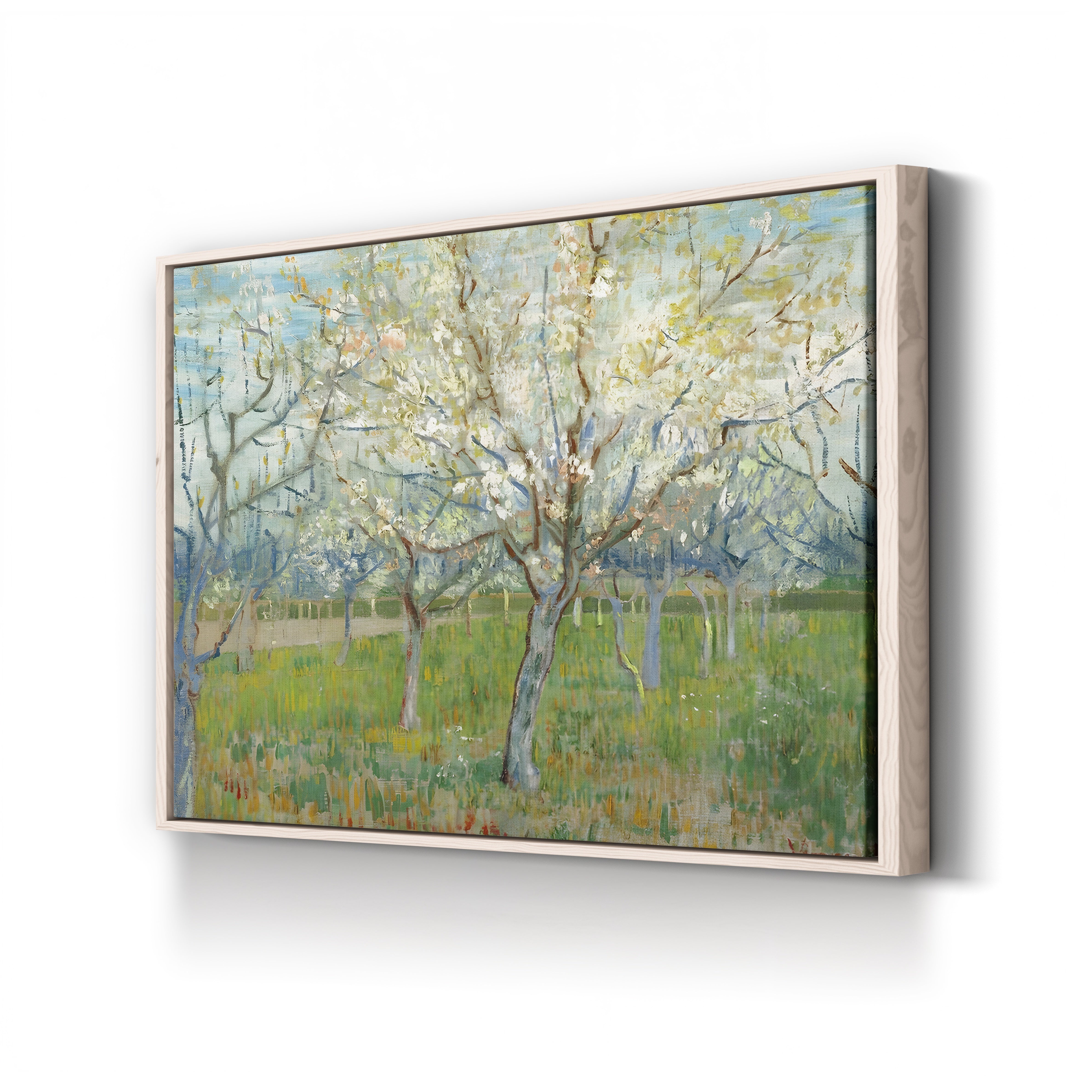 The Pink Orchard – Vincent van Gogh Wall Art | Post-Impressionist Spring Blossom Canvas Print