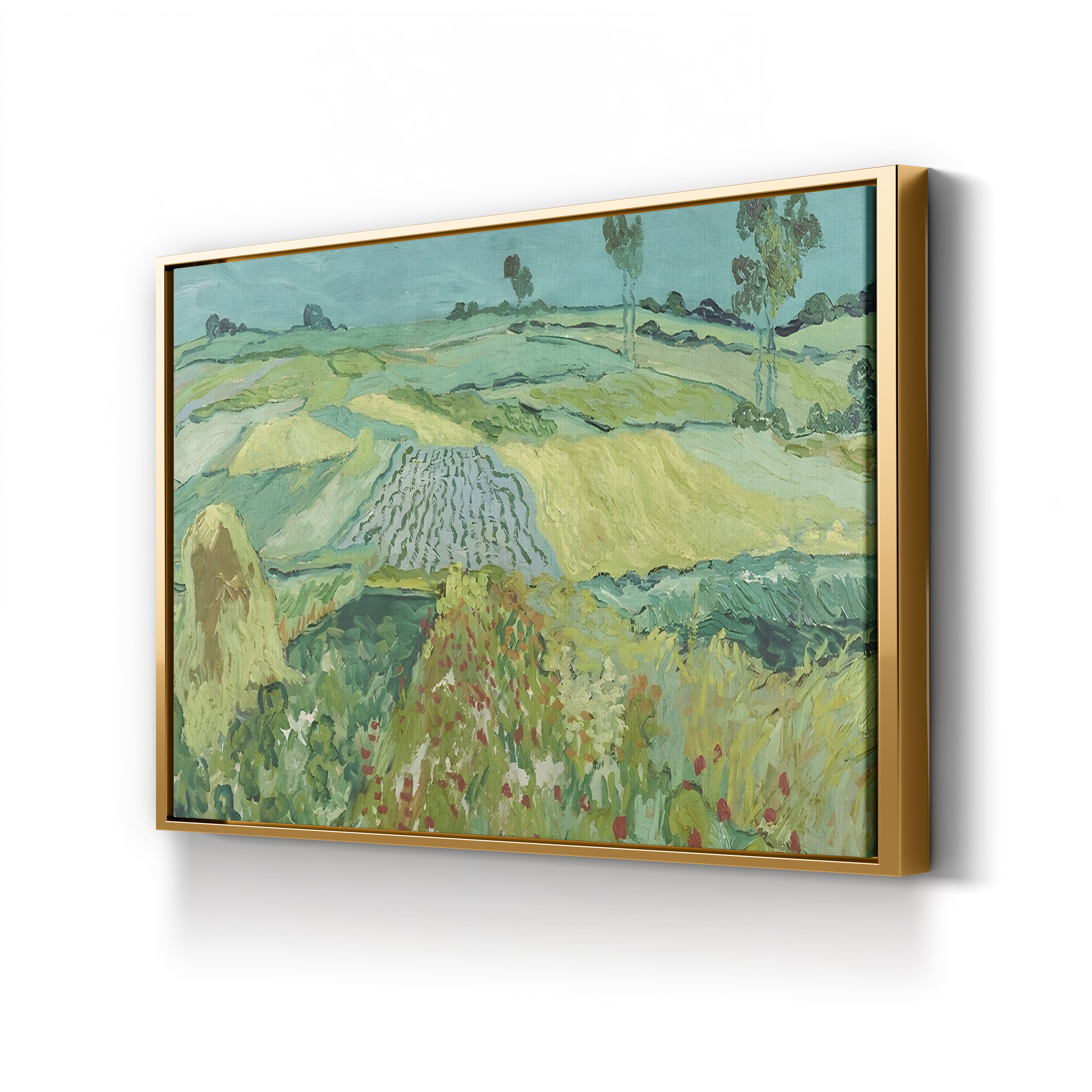 The Plain near Auvers, 1890 – Vincent van Gogh Wall Art | Post-Impressionist Landscape Canvas Print