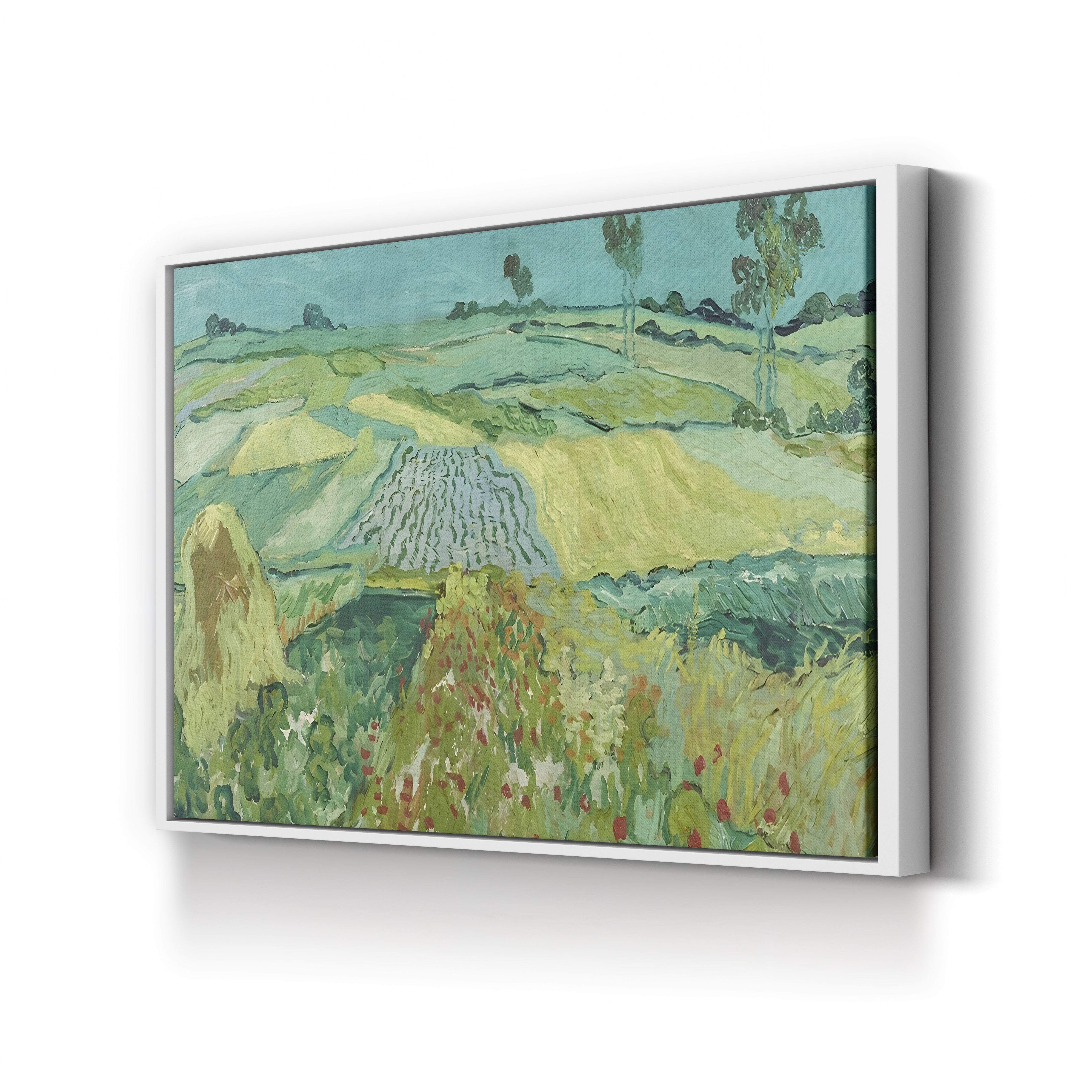 The Plain near Auvers, 1890 – Vincent van Gogh Wall Art | Post-Impressionist Landscape Canvas Print