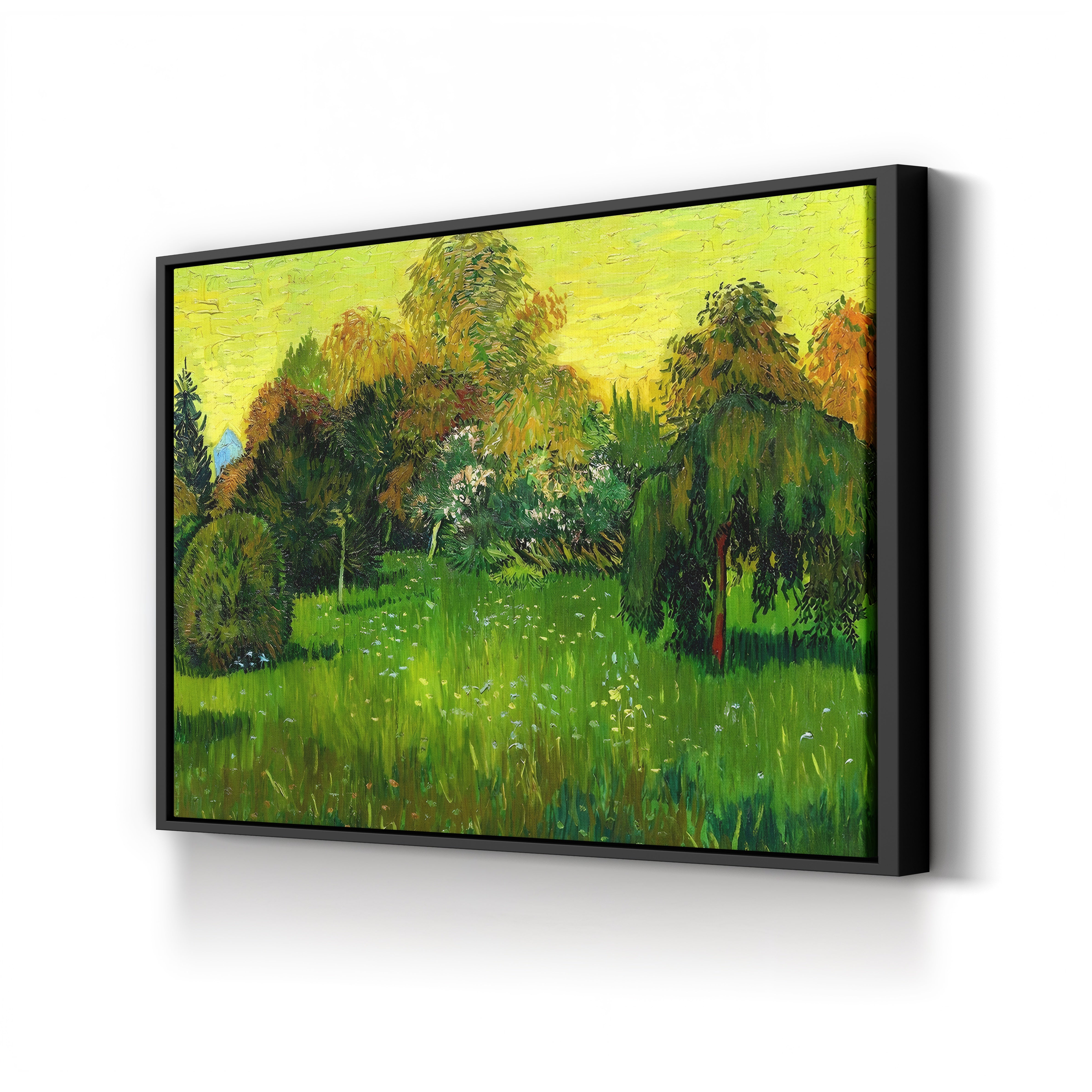 The Poet's Garden, 1888 – Vincent van Gogh Wall Art | Post-Impressionist Garden Canvas Print