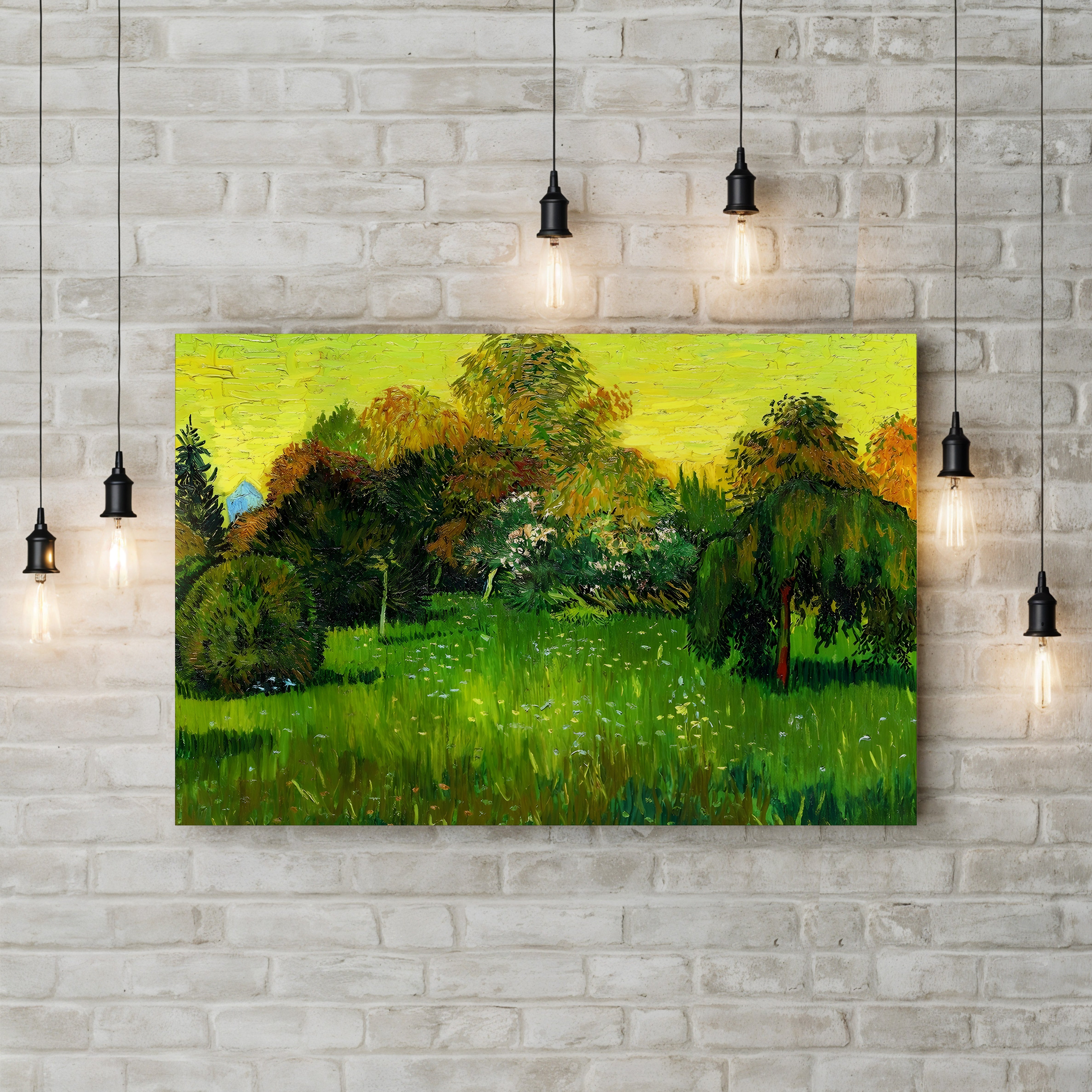 The Poet's Garden, 1888 – Vincent van Gogh Wall Art | Post-Impressionist Garden Canvas Print