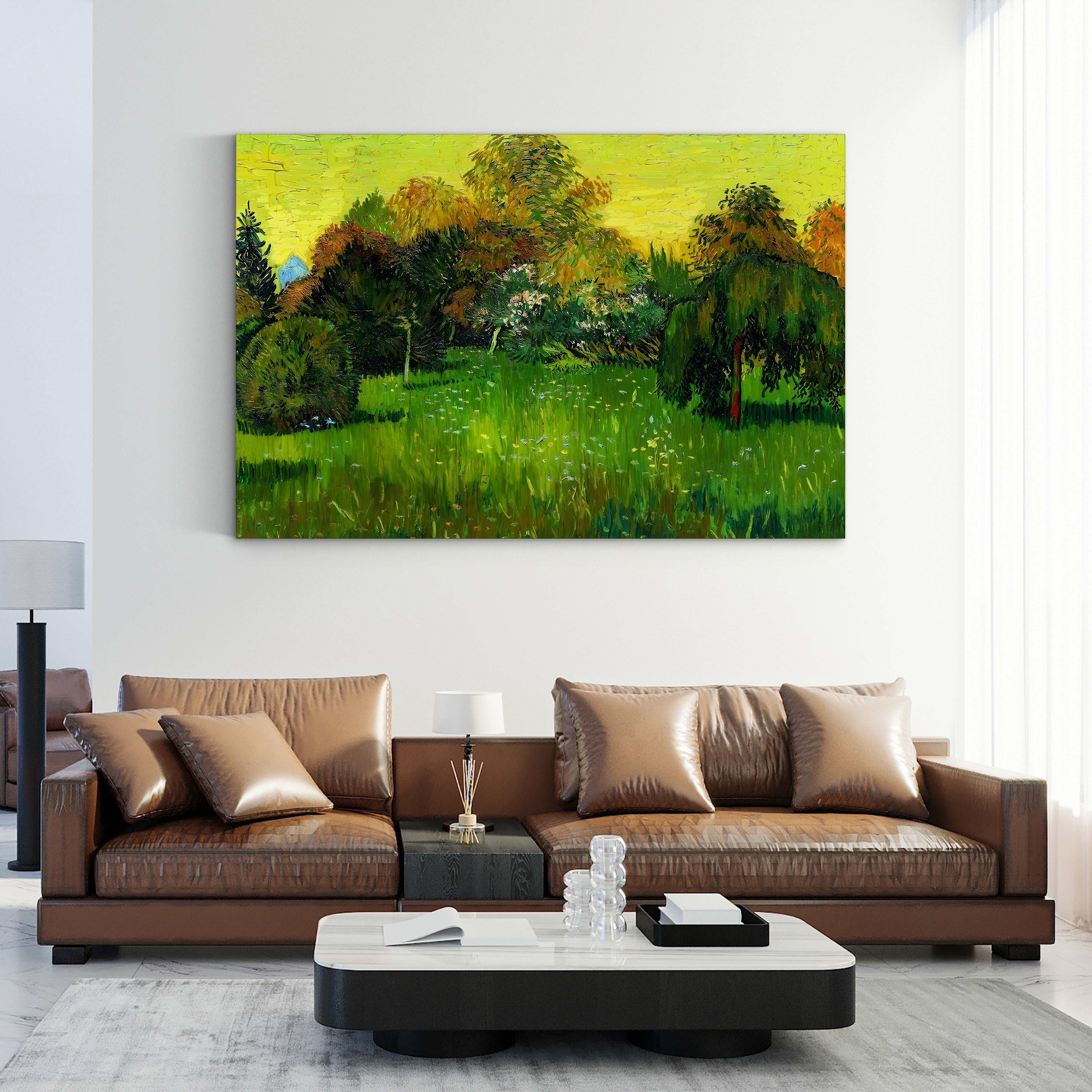 The Poet's Garden, 1888 – Vincent van Gogh Wall Art | Post-Impressionist Garden Canvas Print