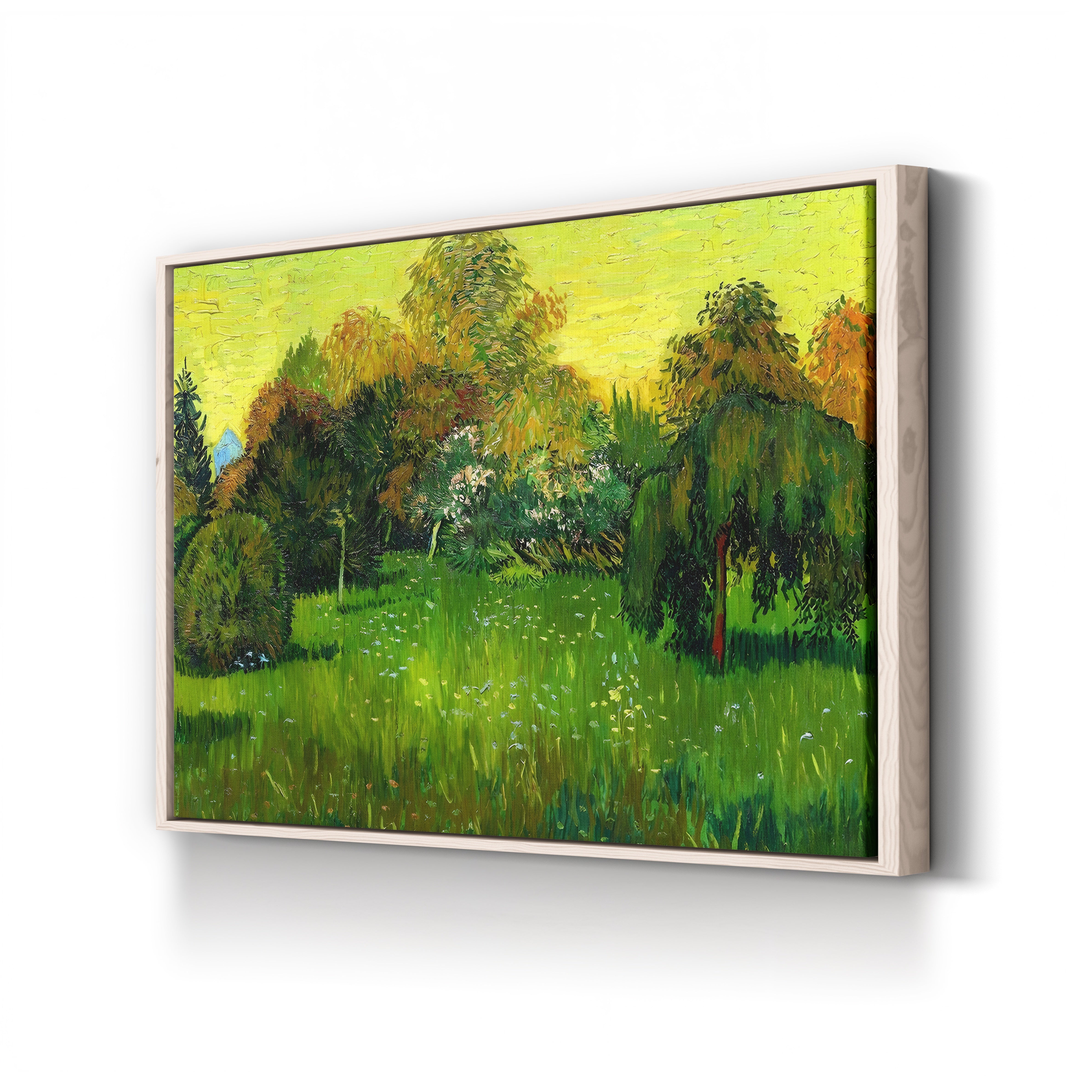 The Poet's Garden, 1888 – Vincent van Gogh Wall Art | Post-Impressionist Garden Canvas Print