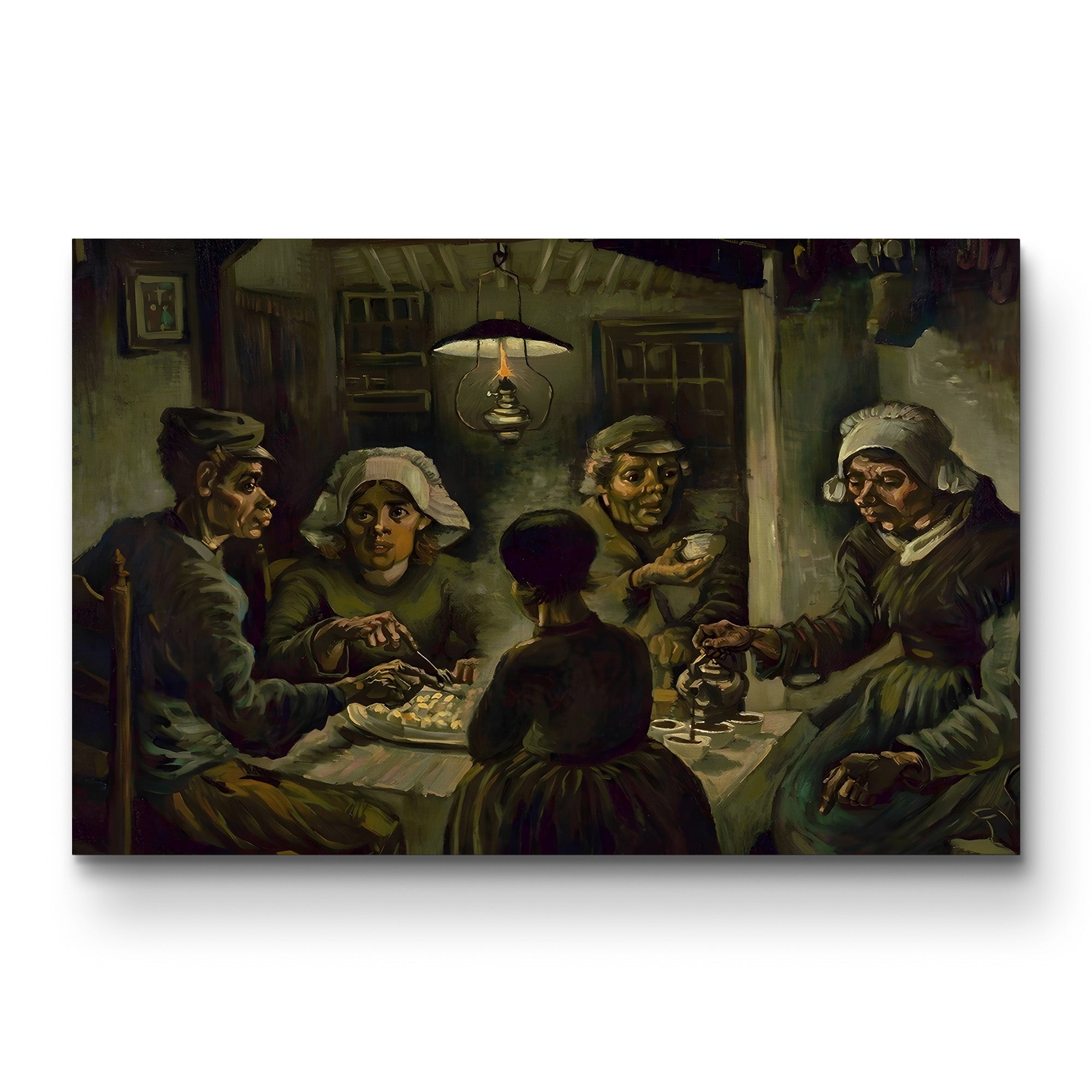 The Potato Eaters, 1885 – Vincent van Gogh Wall Art | Dutch Realist Figure Canvas Print