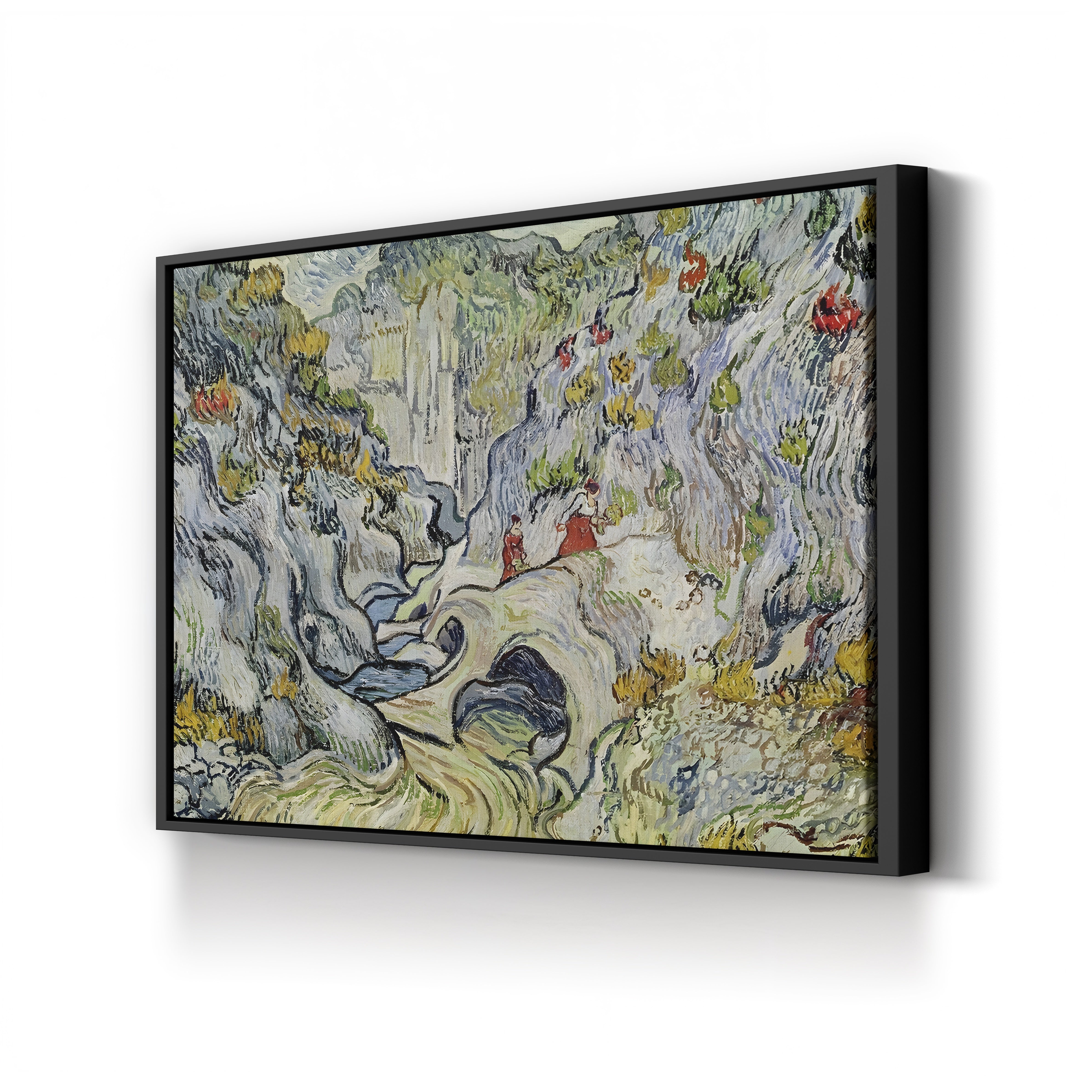 The Ravine of the Peyroulets, 1889 – Vincent van Gogh Wall Art | Post-Impressionist Landscape Canvas Print