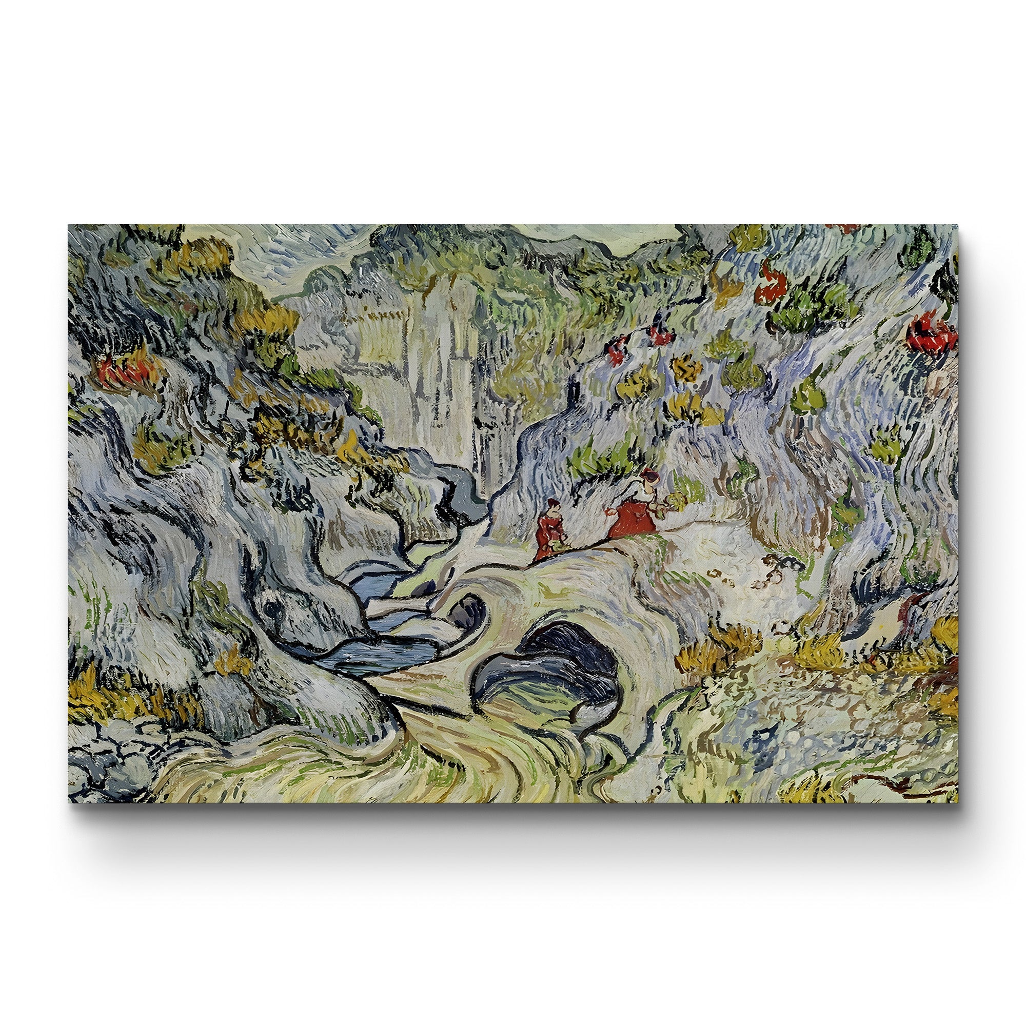 The Ravine of the Peyroulets, 1889 – Vincent van Gogh Wall Art | Post-Impressionist Landscape Canvas Print