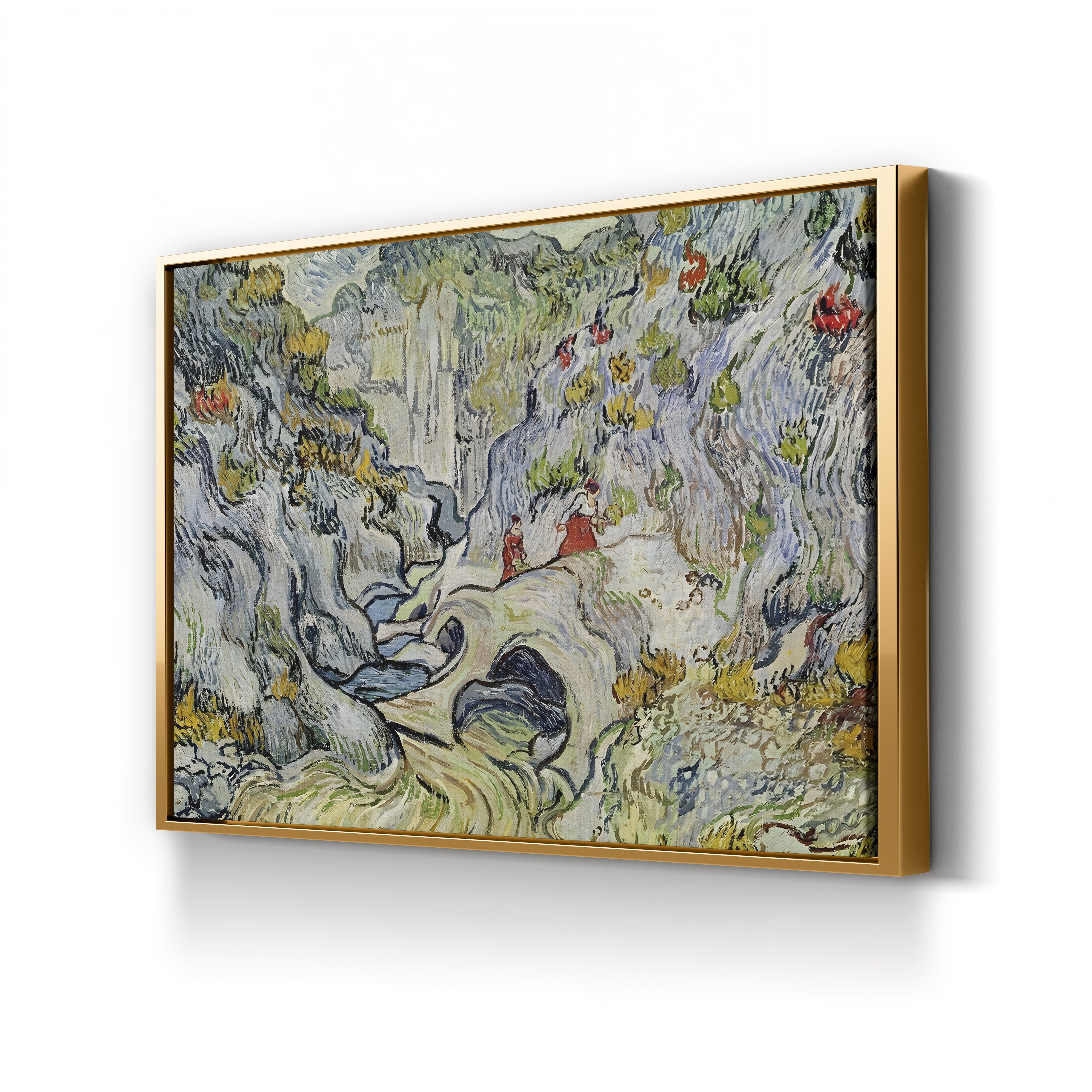 The Ravine of the Peyroulets, 1889 – Vincent van Gogh Wall Art | Post-Impressionist Landscape Canvas Print