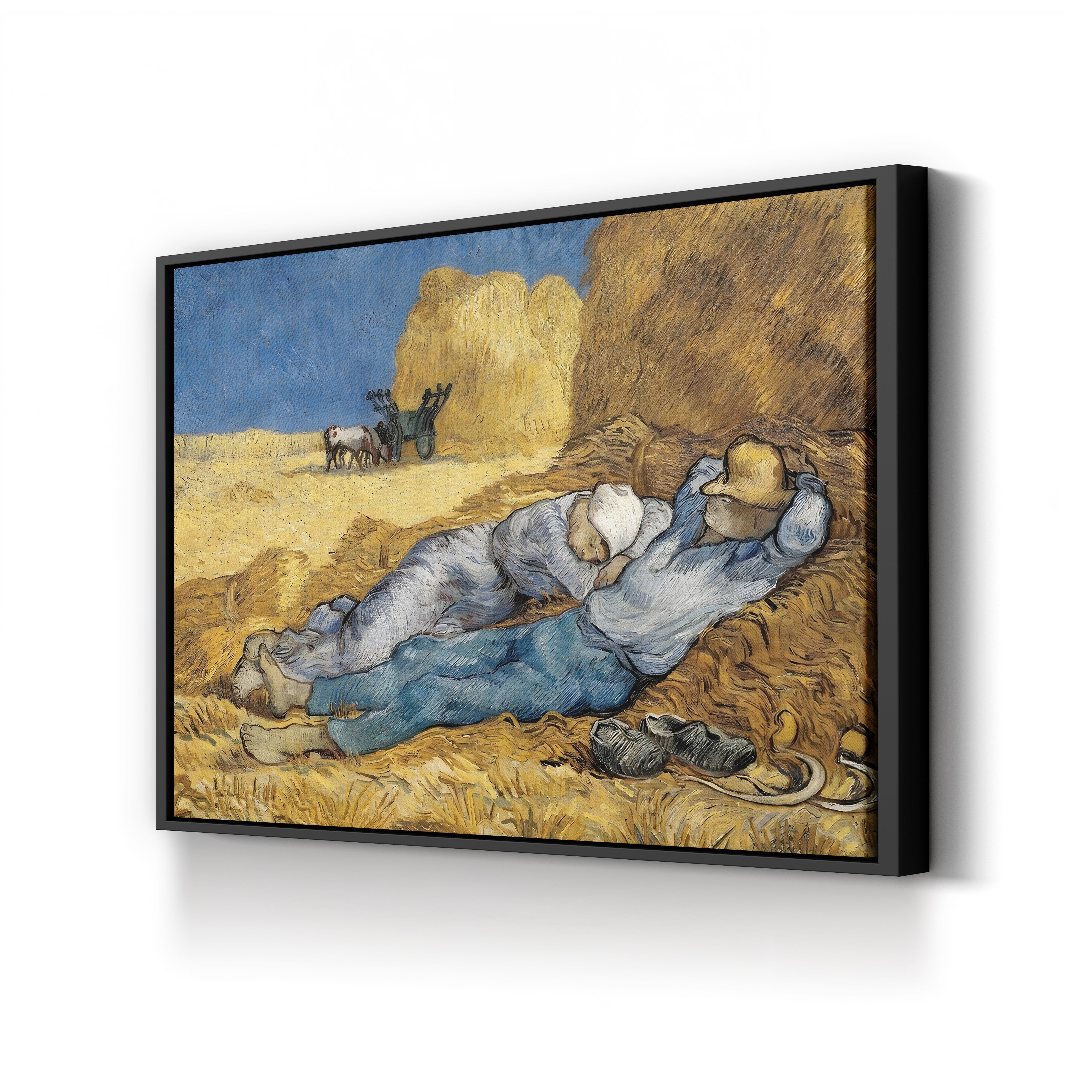 The Siesta (After Millet), 1890 – Vincent van Gogh Wall Art | Post-Impressionist Figure Canvas Print