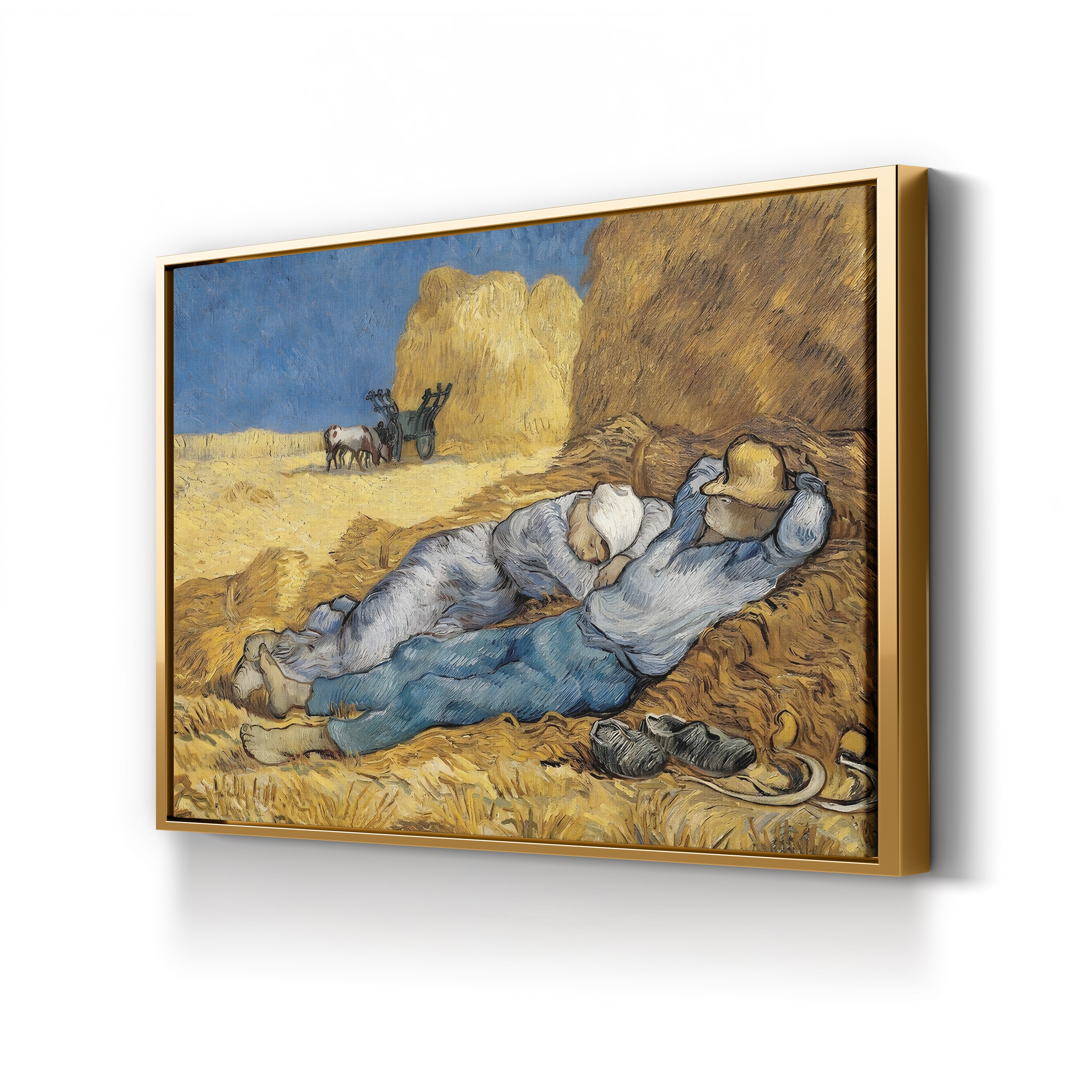 The Siesta (After Millet), 1890 – Vincent van Gogh Wall Art | Post-Impressionist Figure Canvas Print