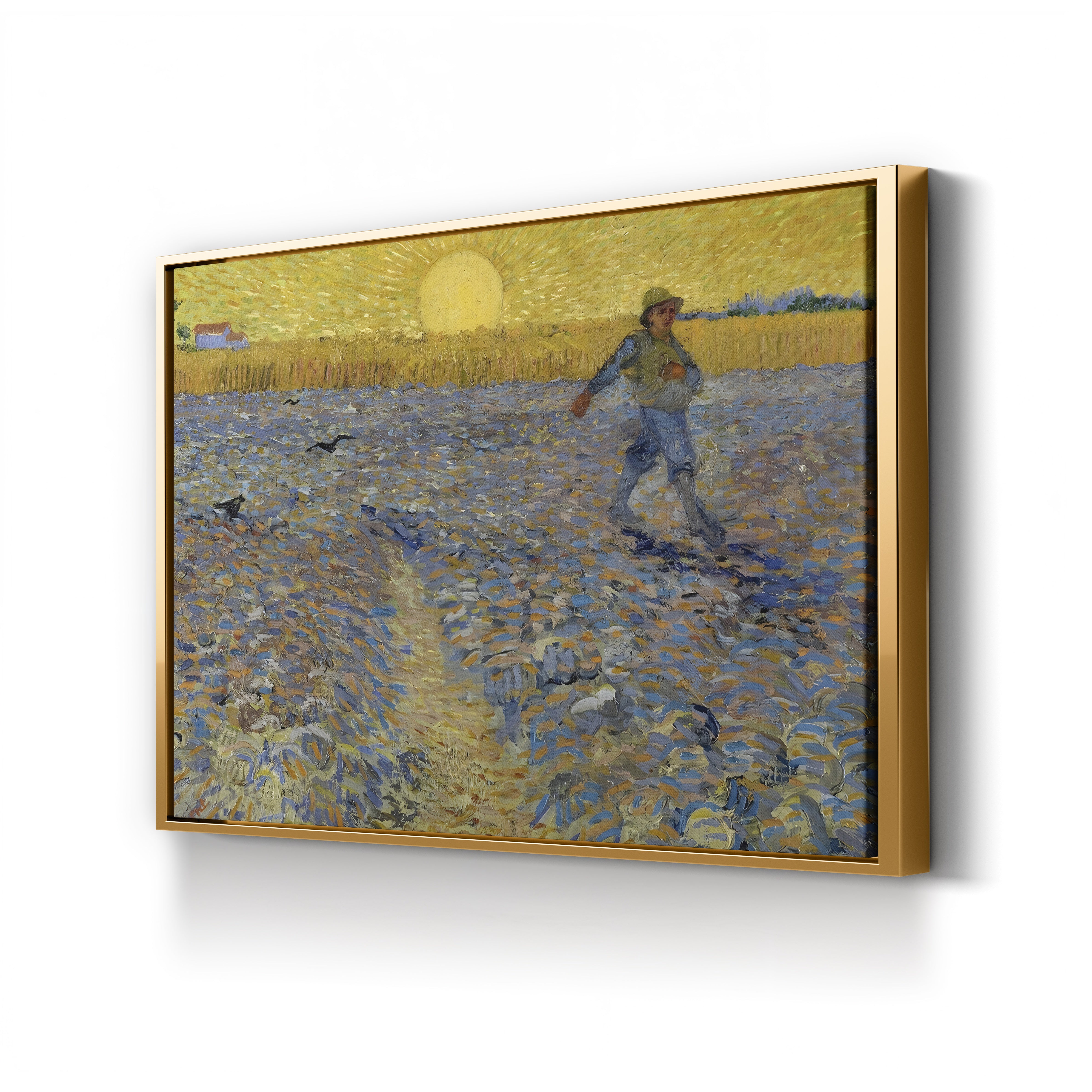 The Sower, 1888 – Vincent van Gogh Wall Art | Post-Impressionist Farm Scene Canvas Print