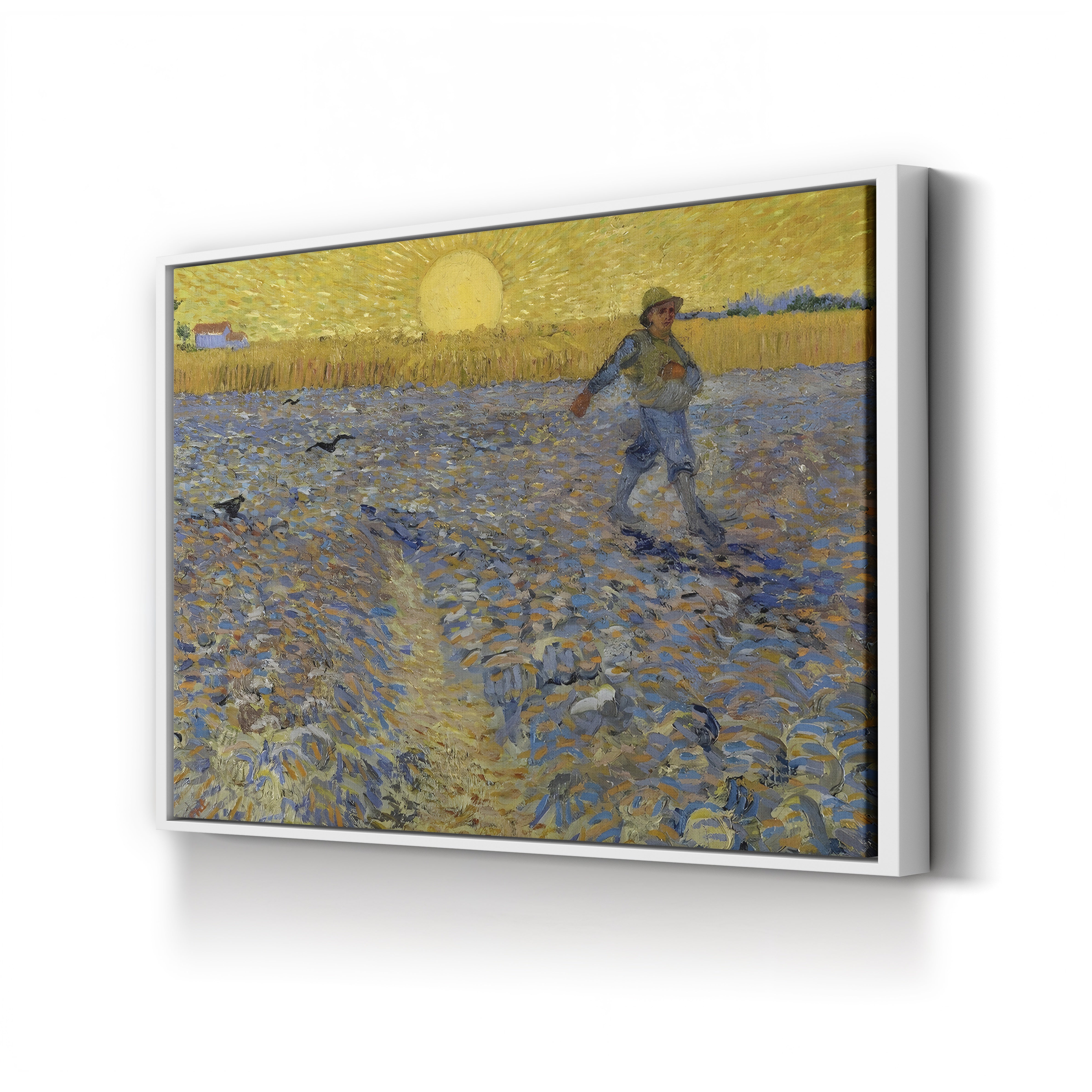 The Sower, 1888 – Vincent van Gogh Wall Art | Post-Impressionist Farm Scene Canvas Print