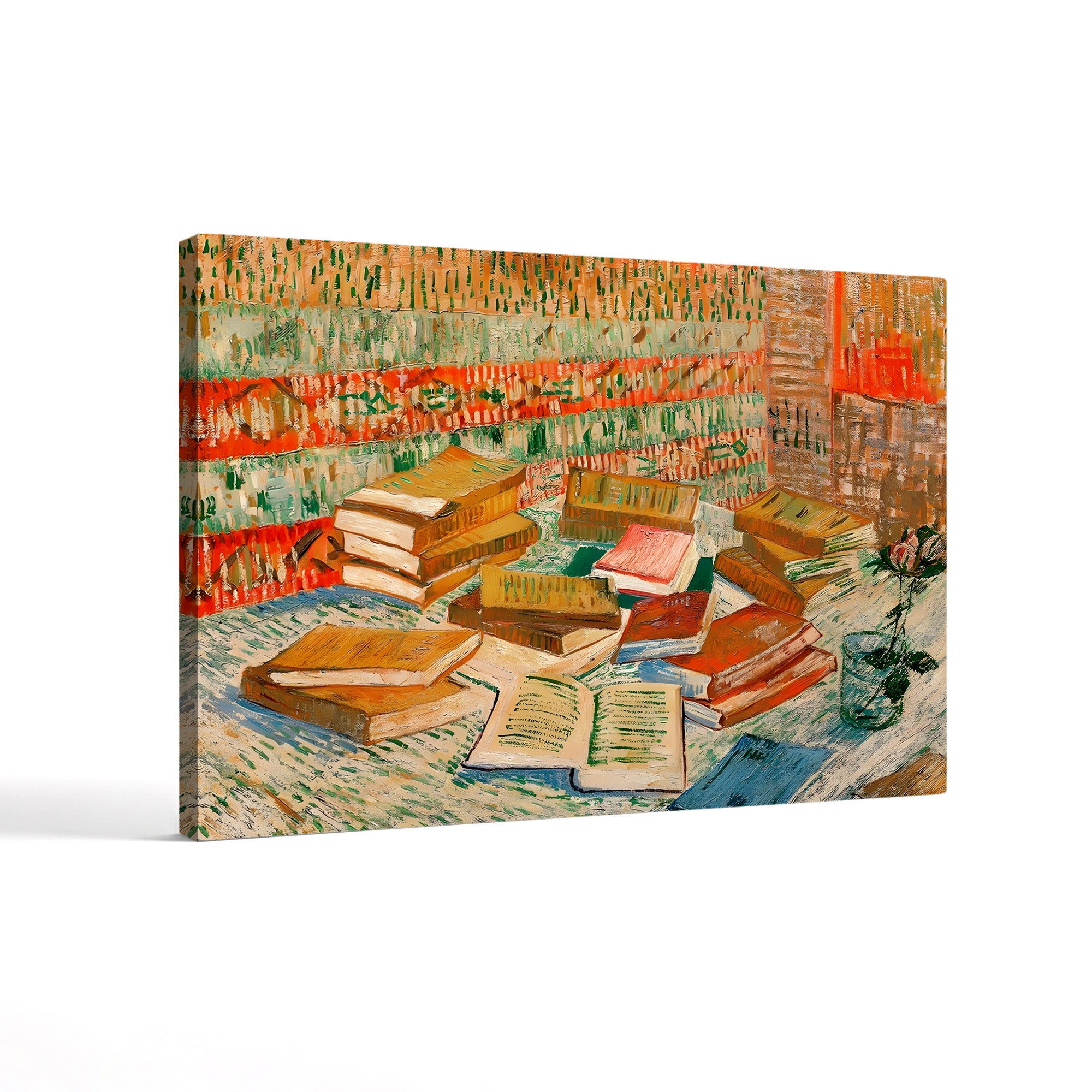 The Yellow Books (Parisian Novels), 1887 – Vincent van Gogh Wall Art | Post-Impressionist Still Life Canvas Print