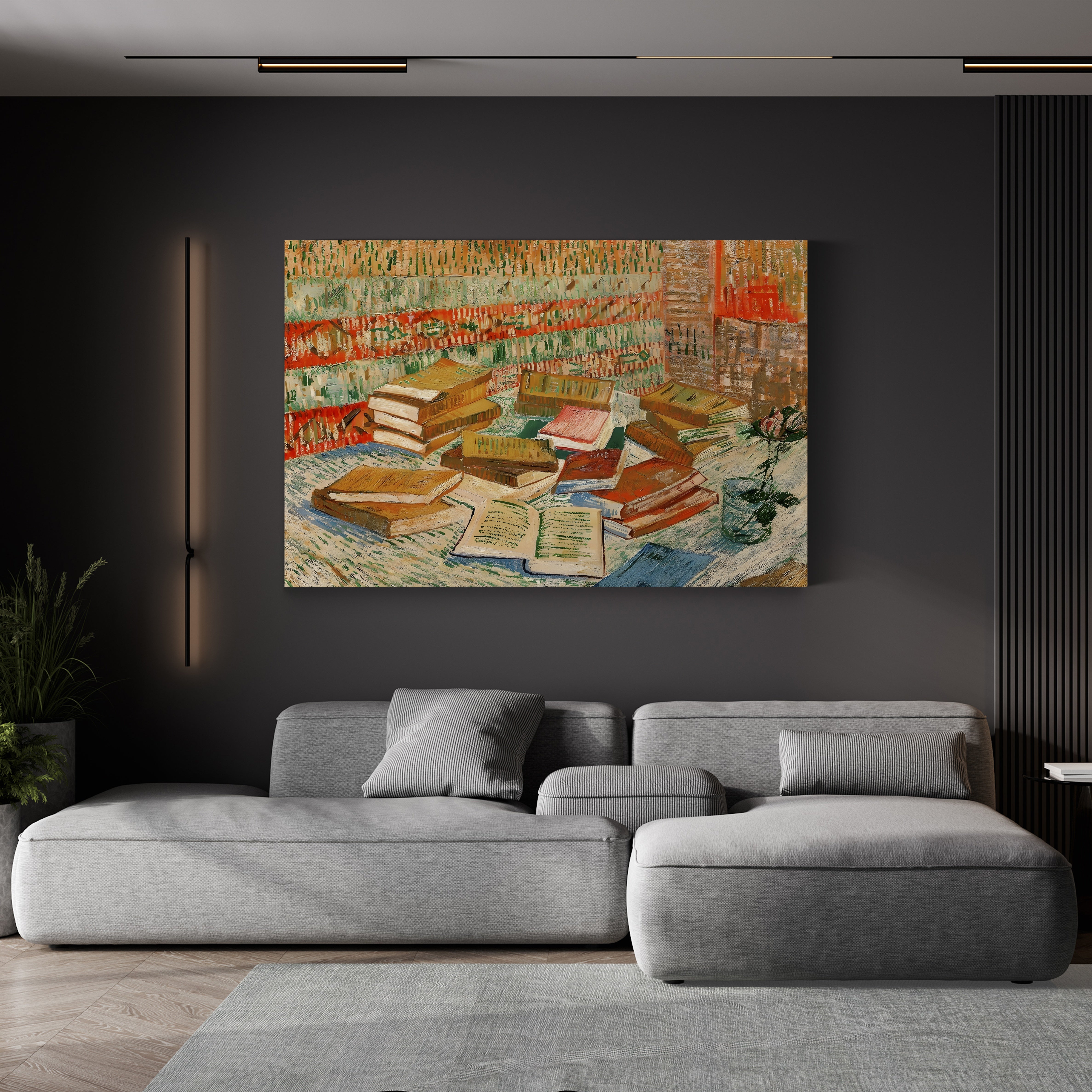 The Yellow Books (Parisian Novels), 1887 – Vincent van Gogh Wall Art | Post-Impressionist Still Life Canvas Print