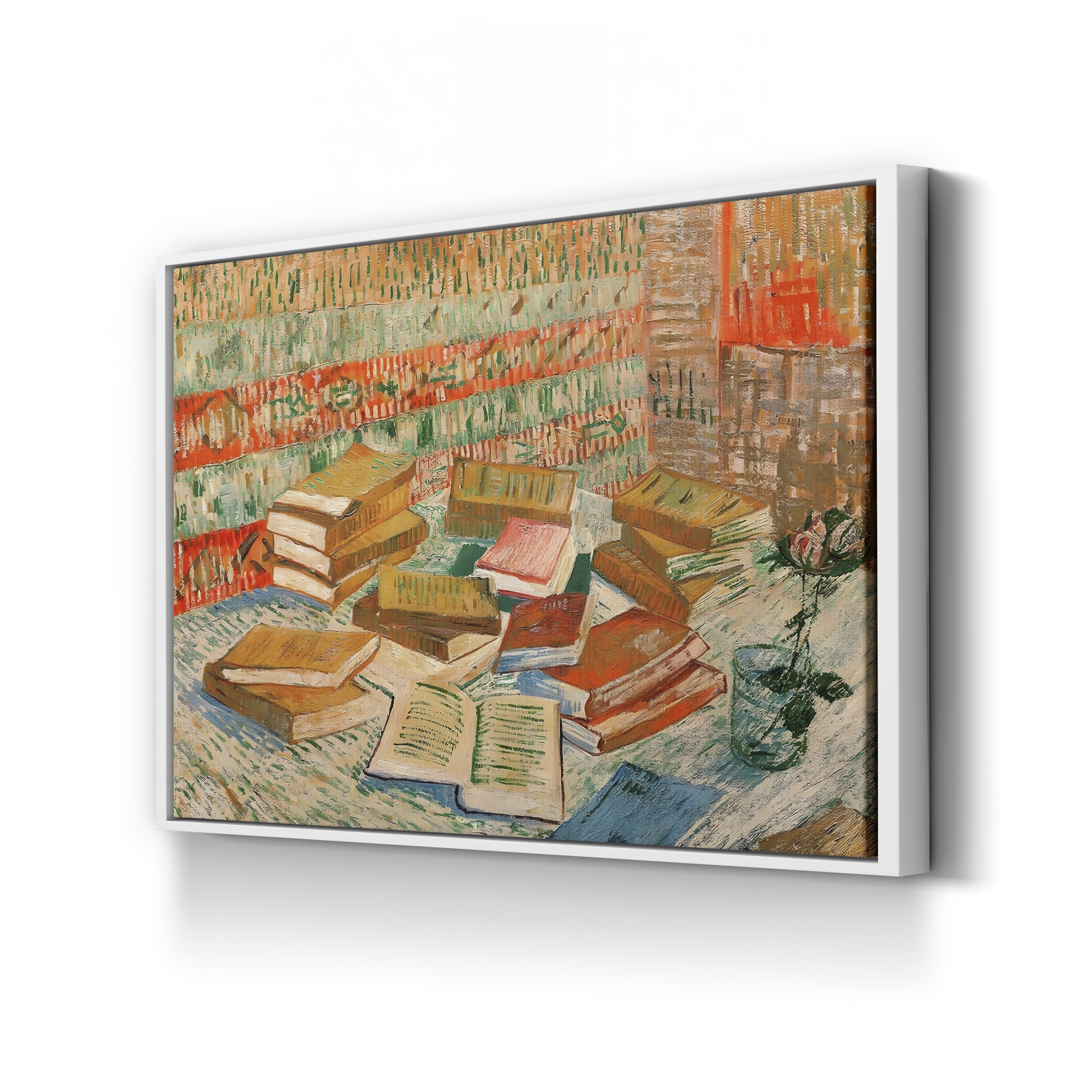 The Yellow Books (Parisian Novels), 1887 – Vincent van Gogh Wall Art | Post-Impressionist Still Life Canvas Print